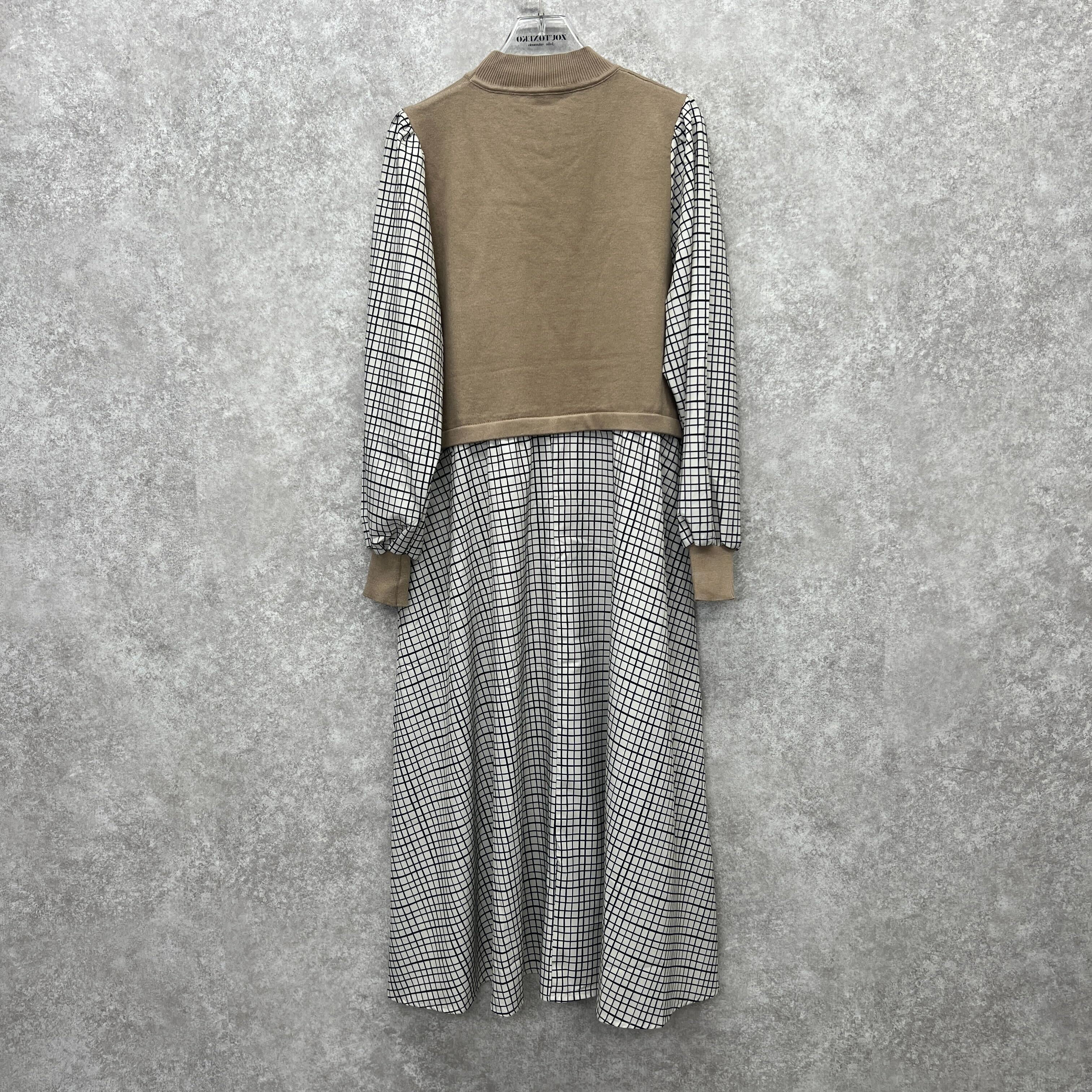 ドッキングワンピース ベージュ ※10/7迄に順次発送予定