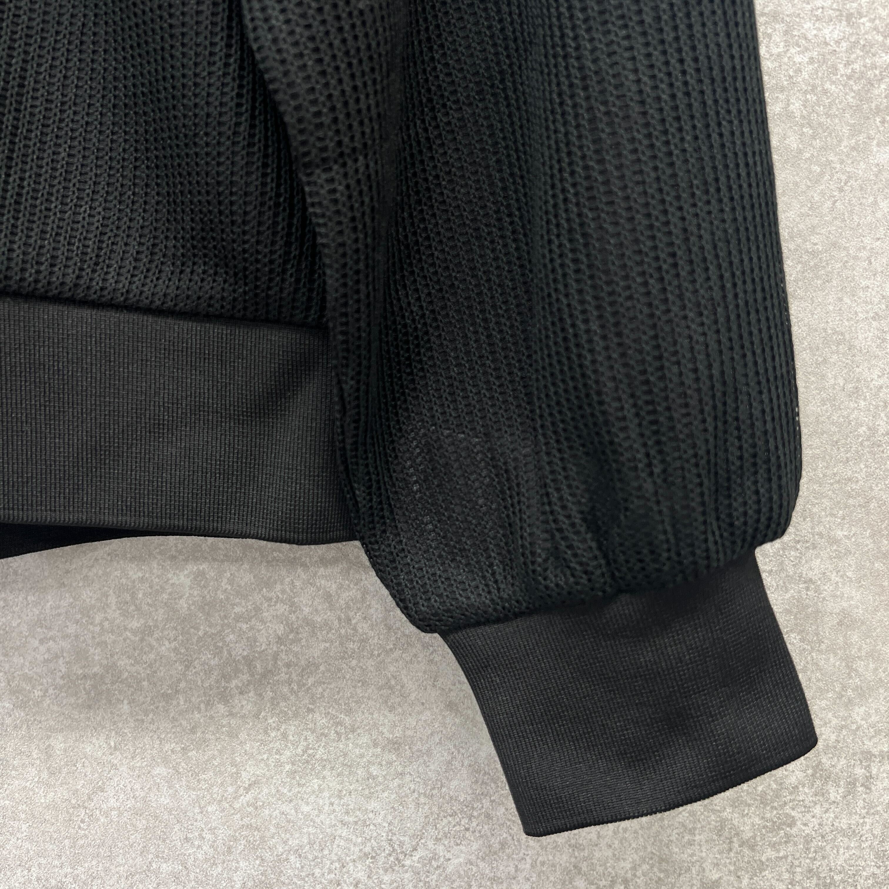 ワッフルブルゾンカーディガン ブラック ※10/15迄に順次発送予定