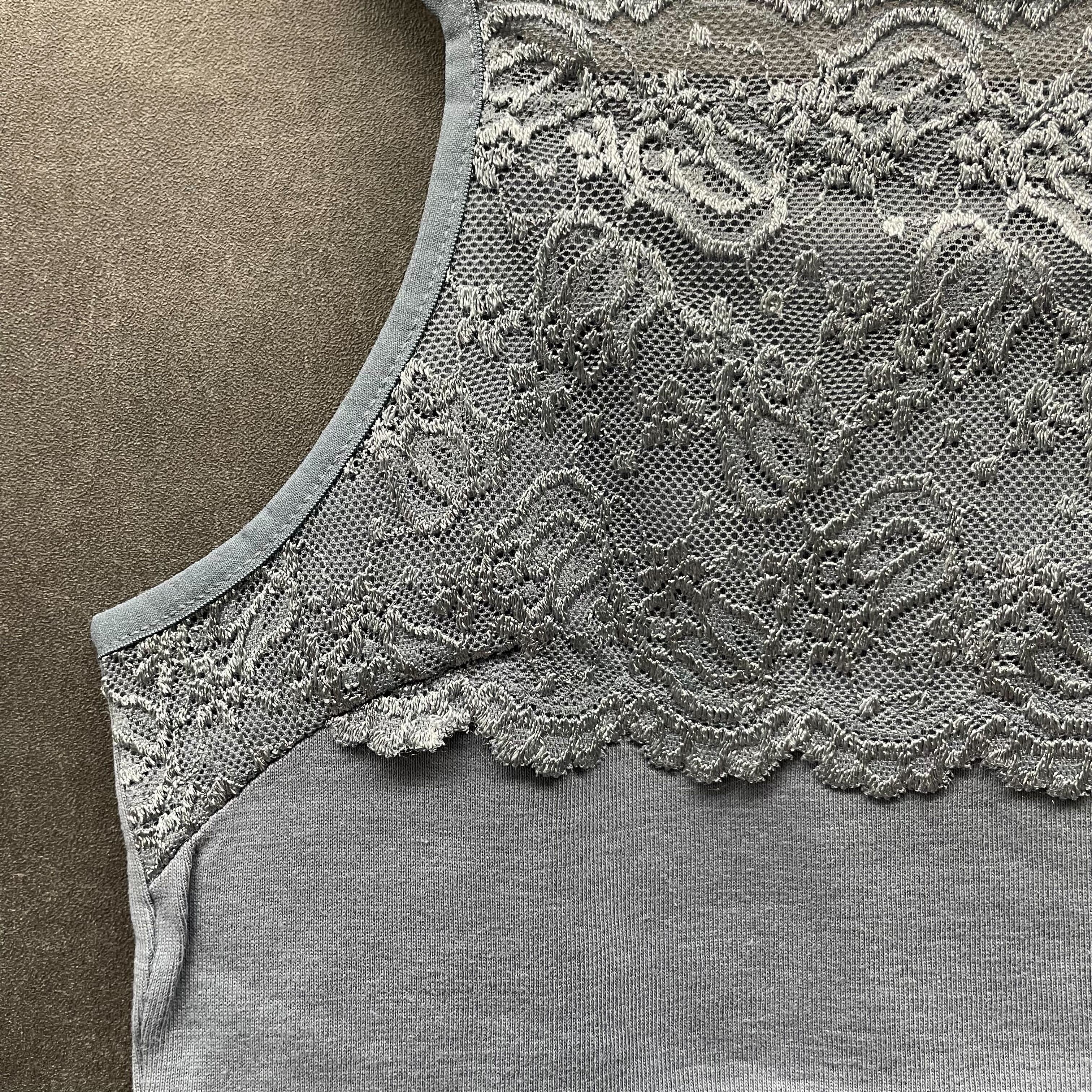 コットンレースキャミソール ライトブルー※5/21~27迄に順次発送予定