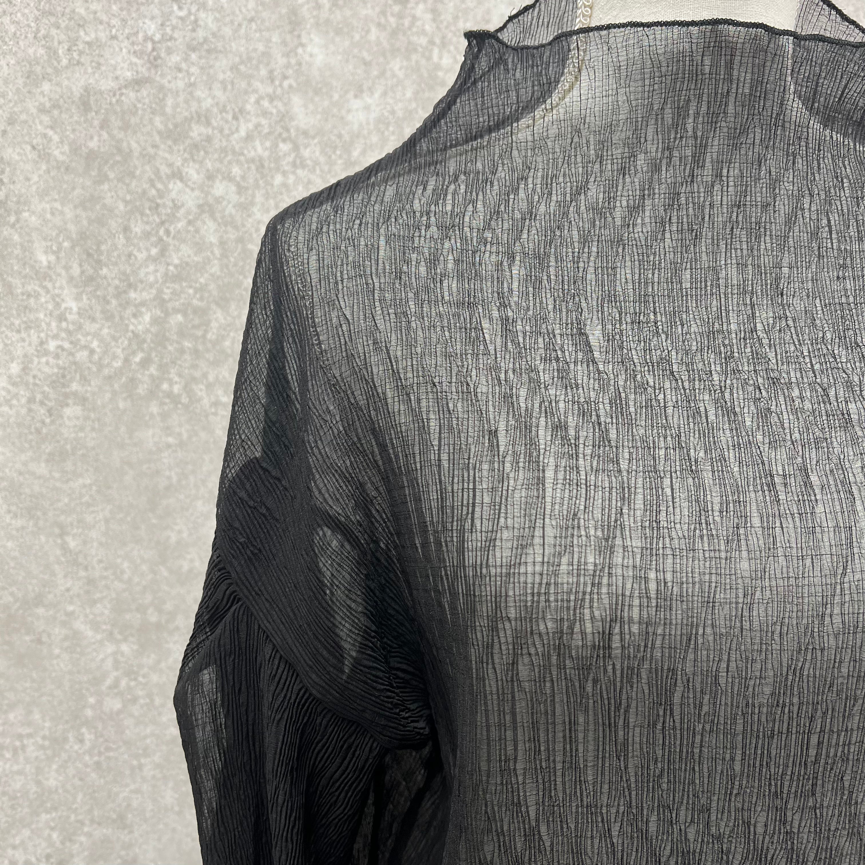 シアーブラウス ブラック ※7/30~8/5より順次発送予定