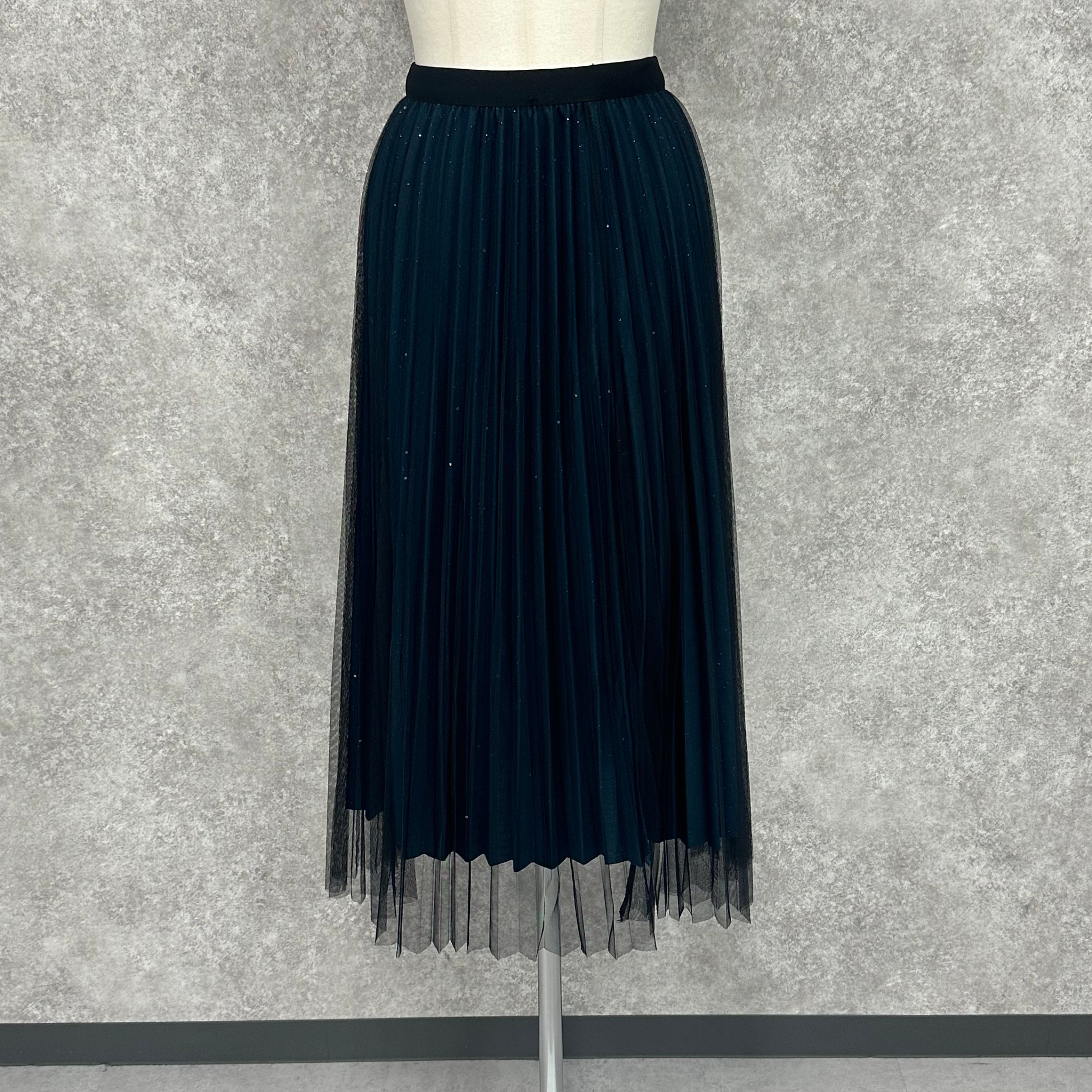 ラメチュールスカート ブルー ※10/7迄に順次発送予定