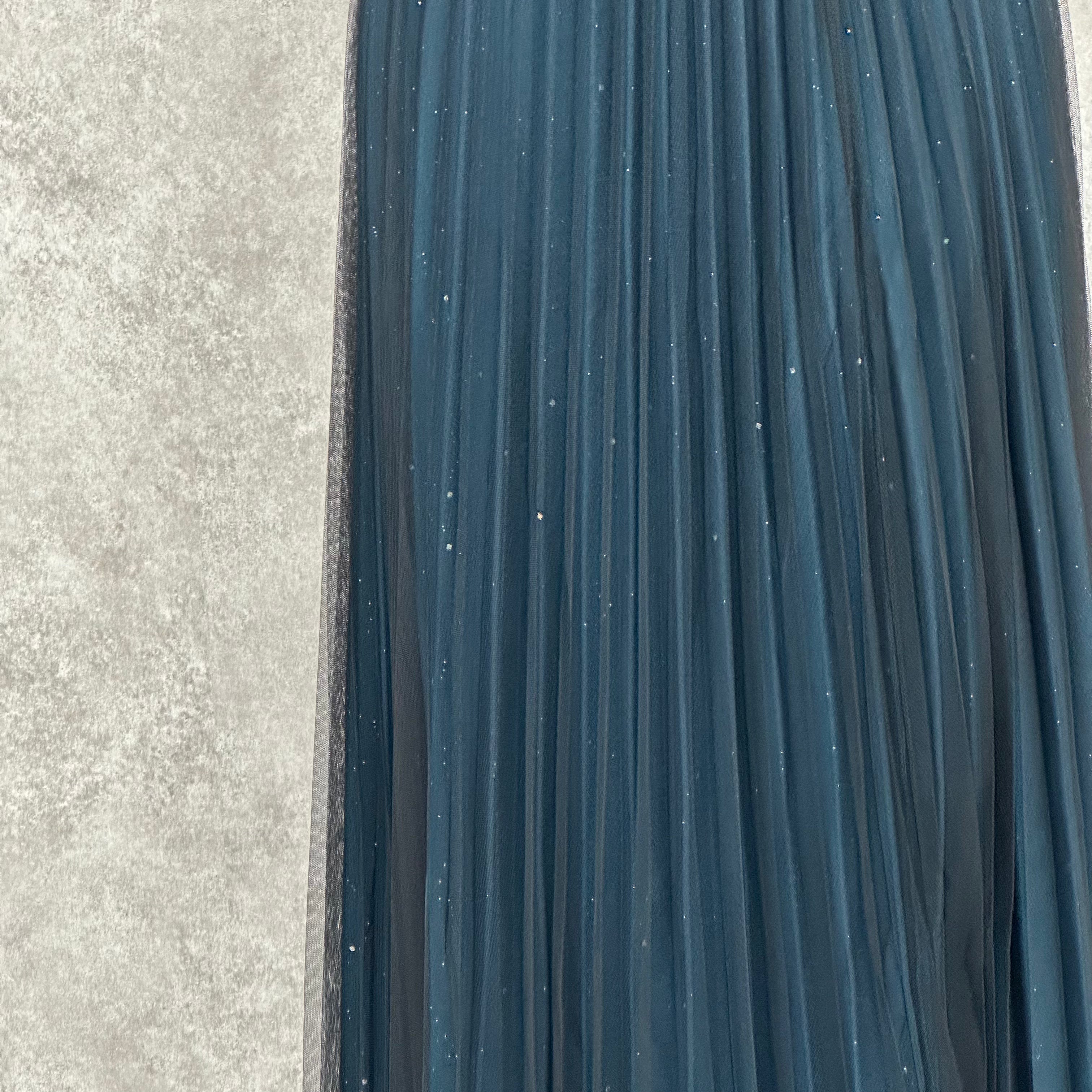 ラメチュールスカート ブルー ※10/7迄に順次発送予定