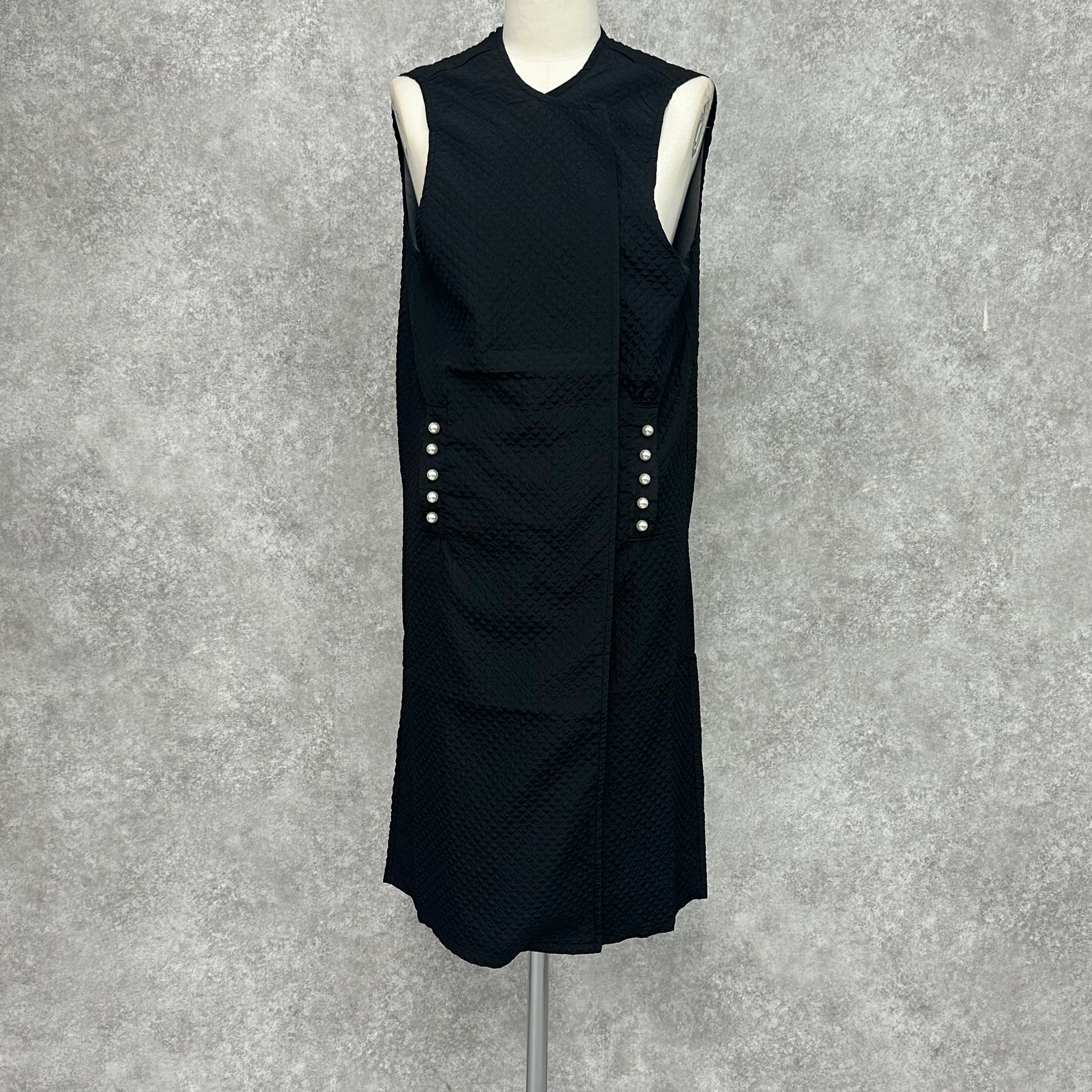 パールポケットロングジレ ブラック ※10/7迄に順次発送予定