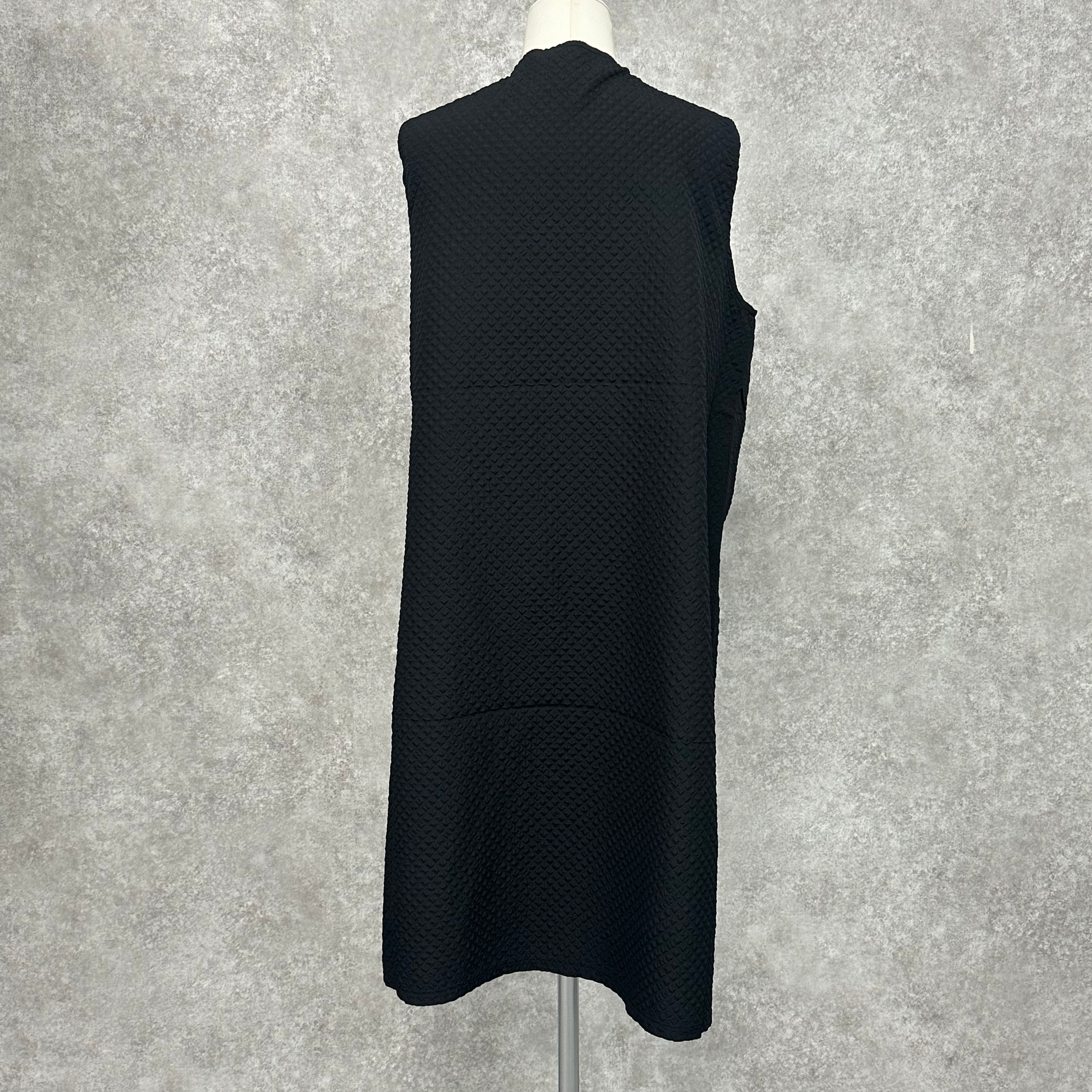 パールポケットロングジレ ブラック ※10/7迄に順次発送予定