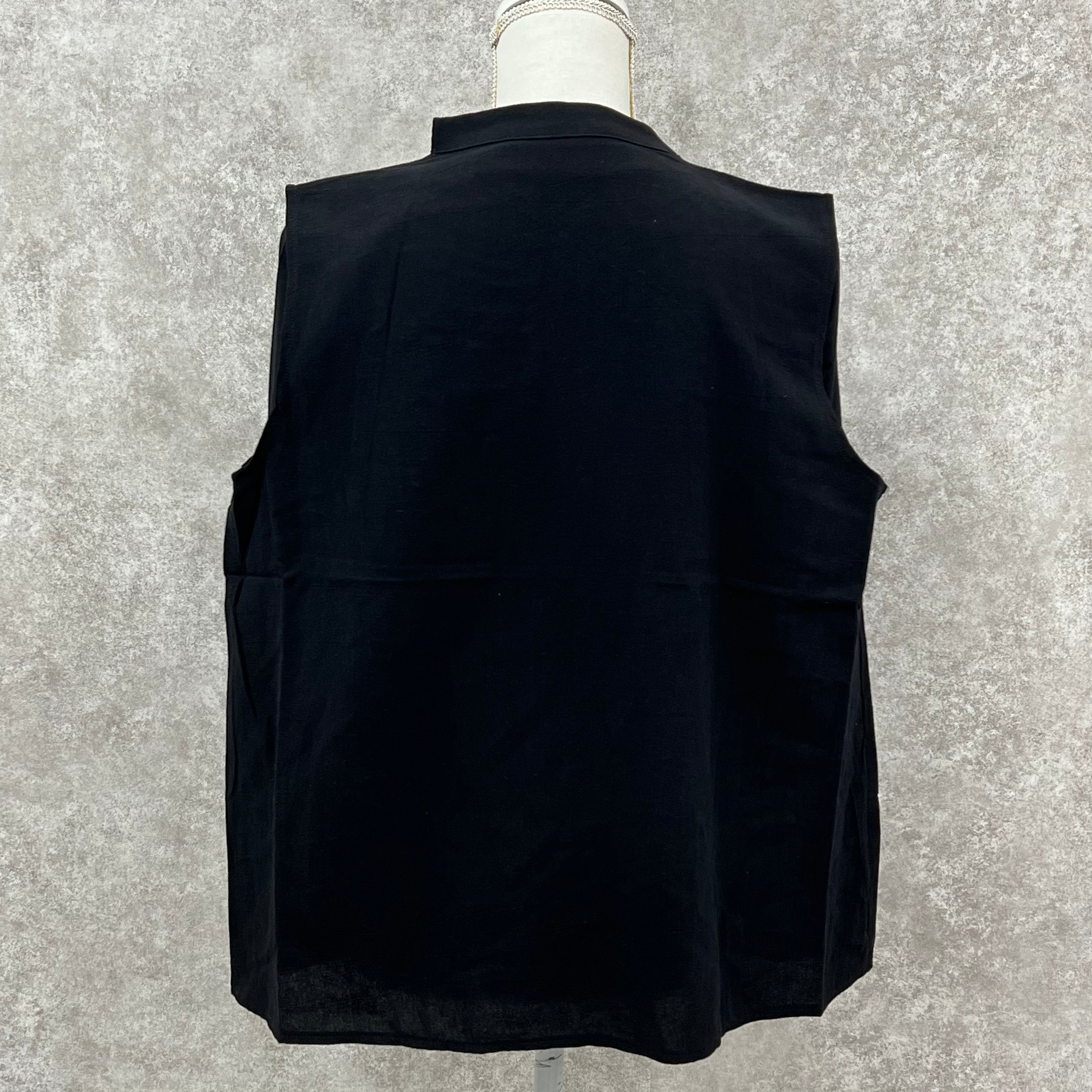 ジレ&Tシャツ アンサンブル ブラック ※10/7迄に順次発送予定