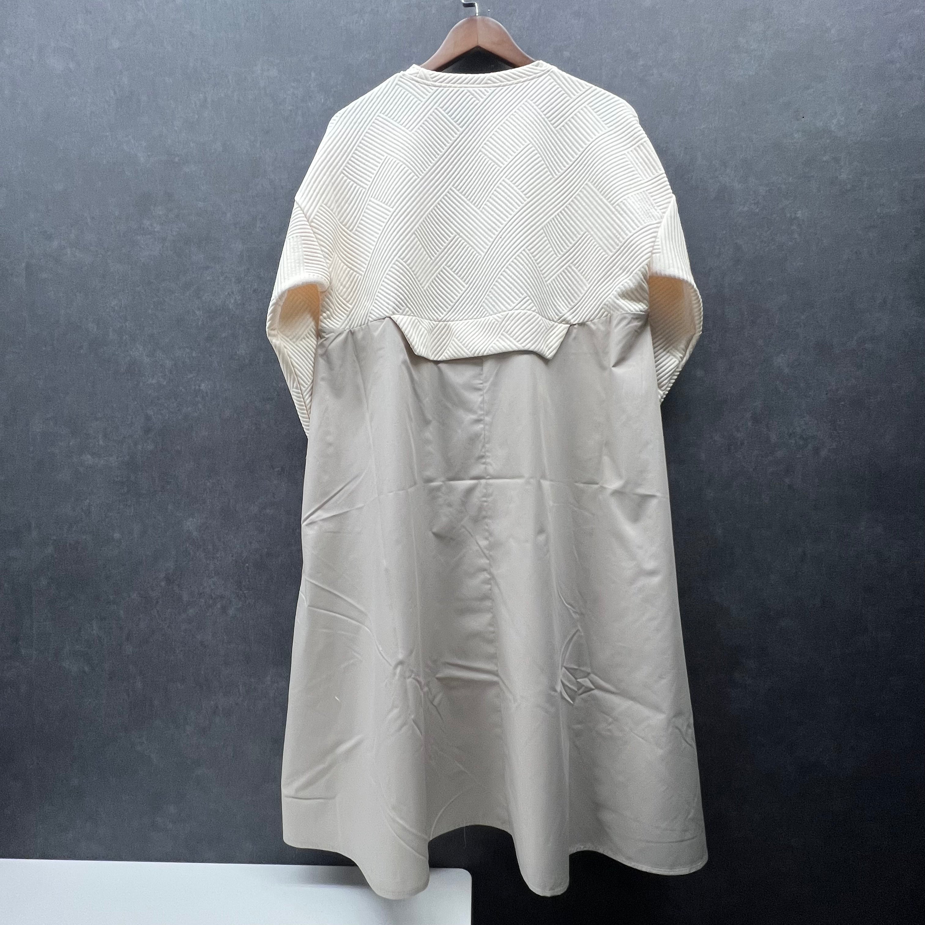 ジャガードトップスドッキングワンピース ホワイト ※4/8迄に順次発送予定