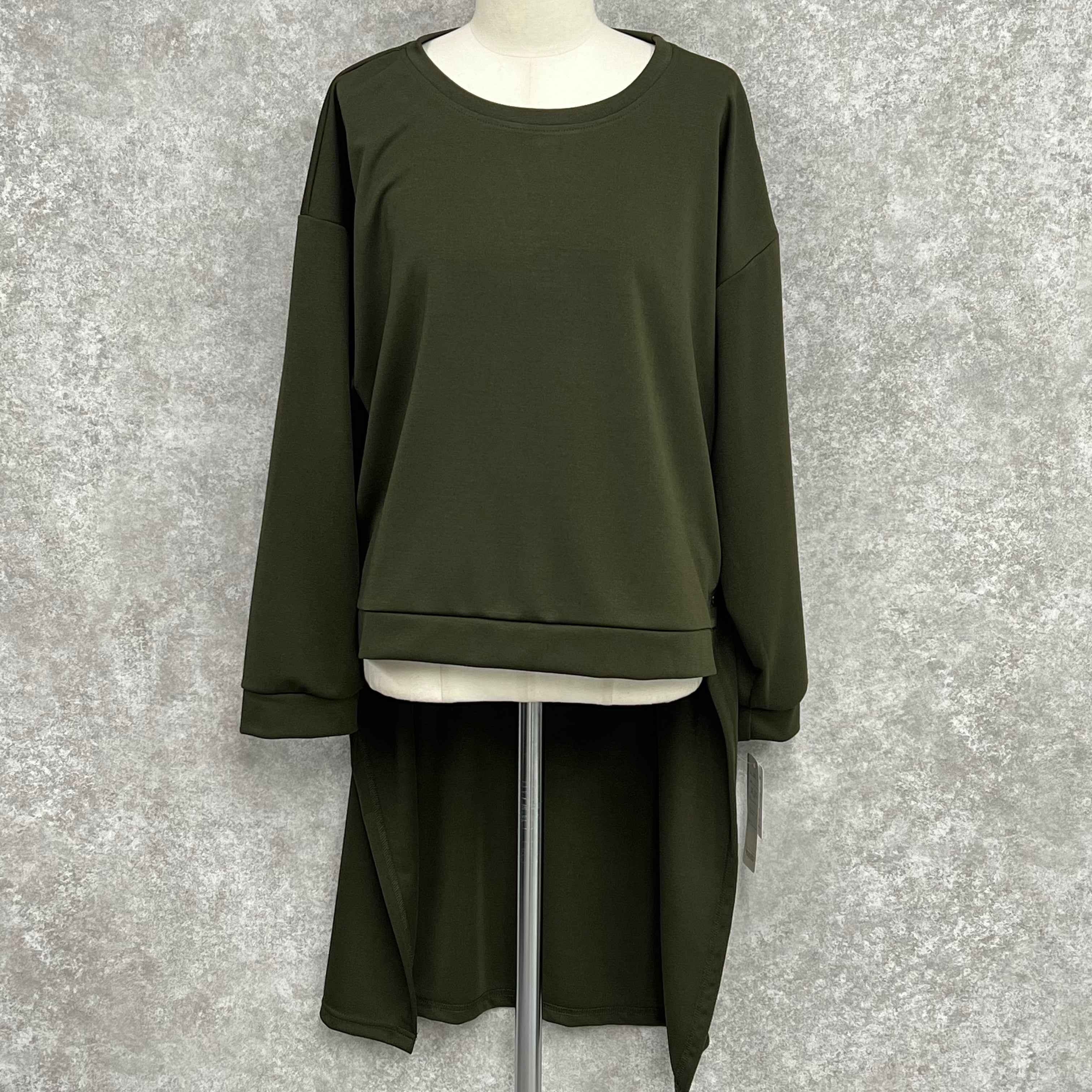 【369】ハイローヘムワンピース カーキ ※11/5迄に順次発送予定