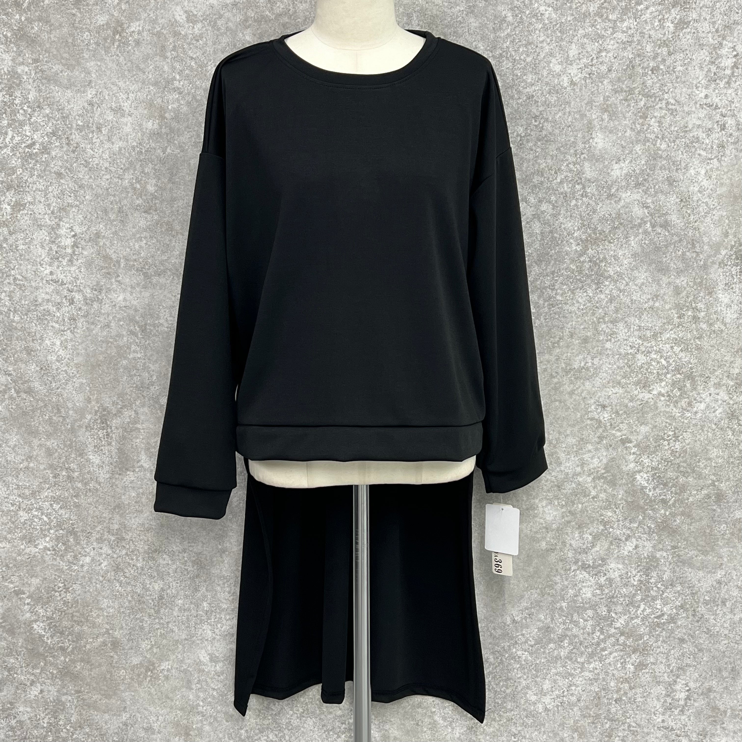 【369】ハイローヘムワンピース ブラック ※11/5迄に順次発送予定