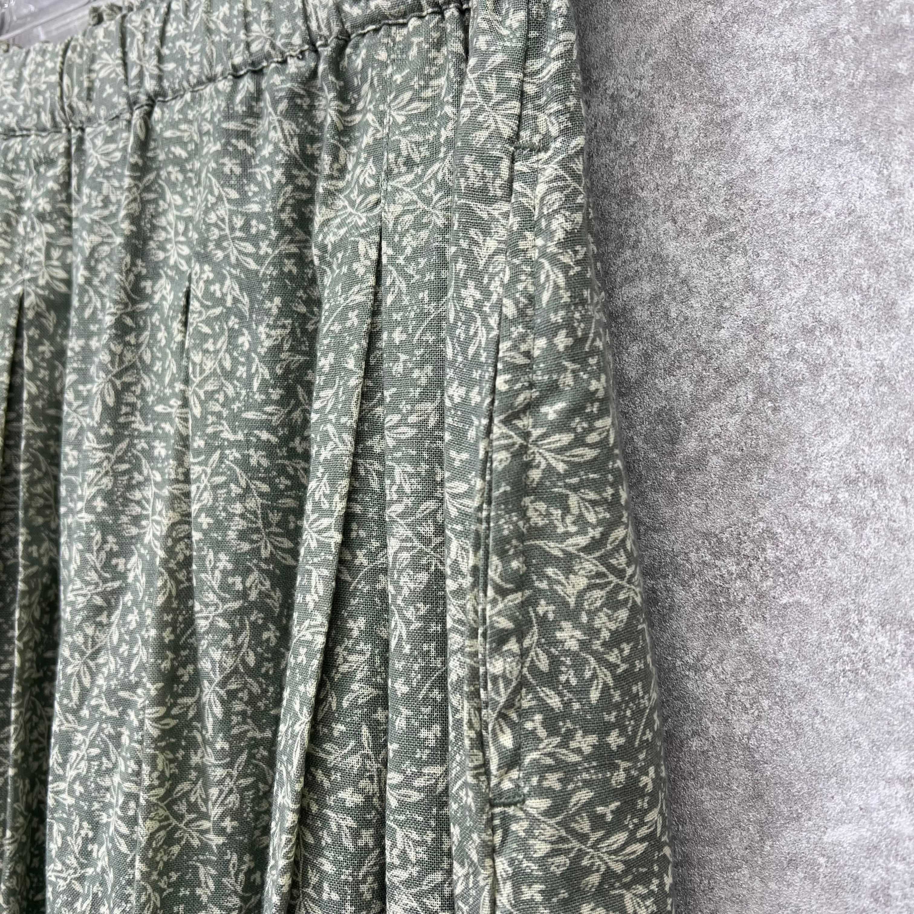 リネンフレアスカート ライトグリーン ※10/15迄に順次発送予定