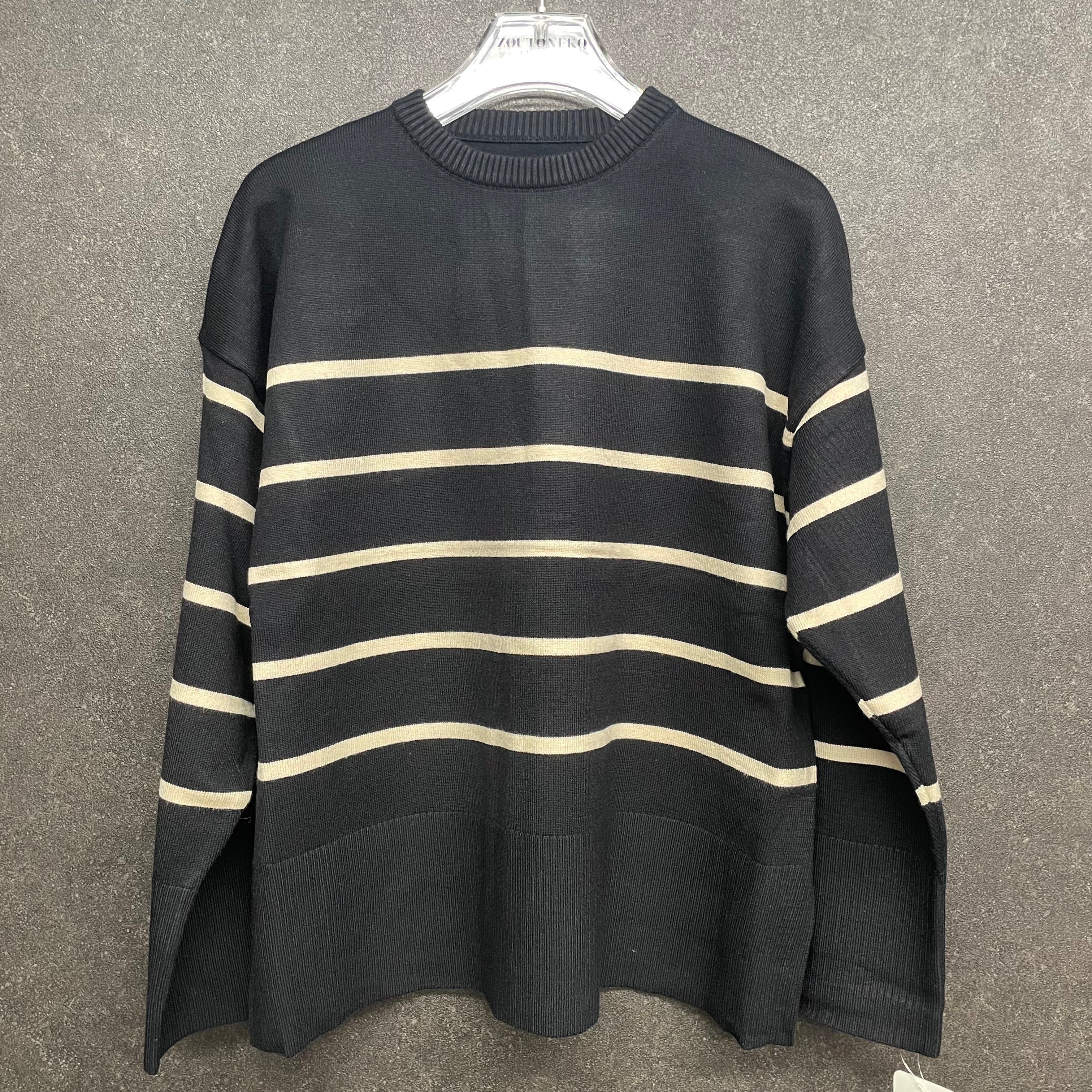 ボーダーニット ブラック ※10/21迄に順次発送予定