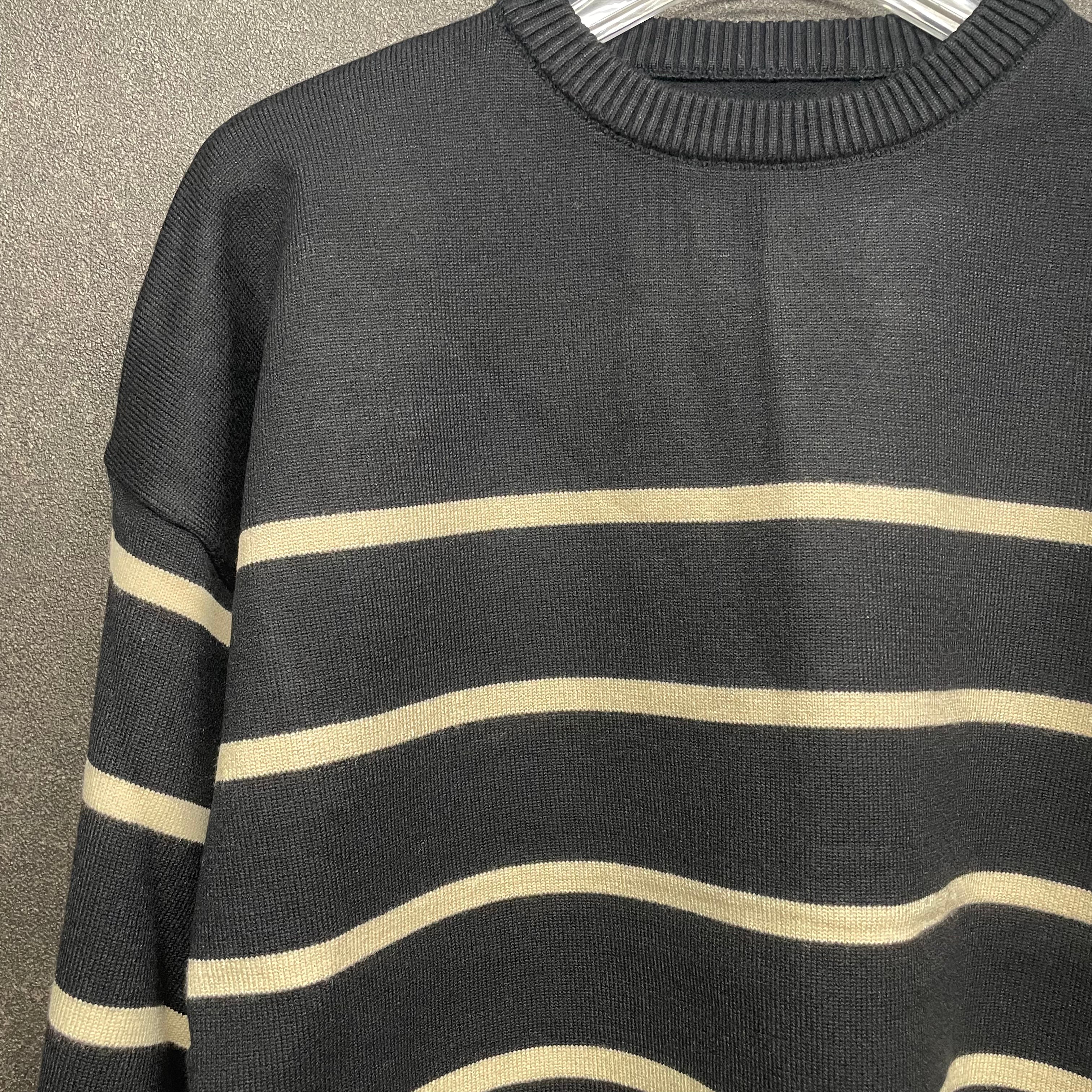 ボーダーニット ブラック ※10/21迄に順次発送予定