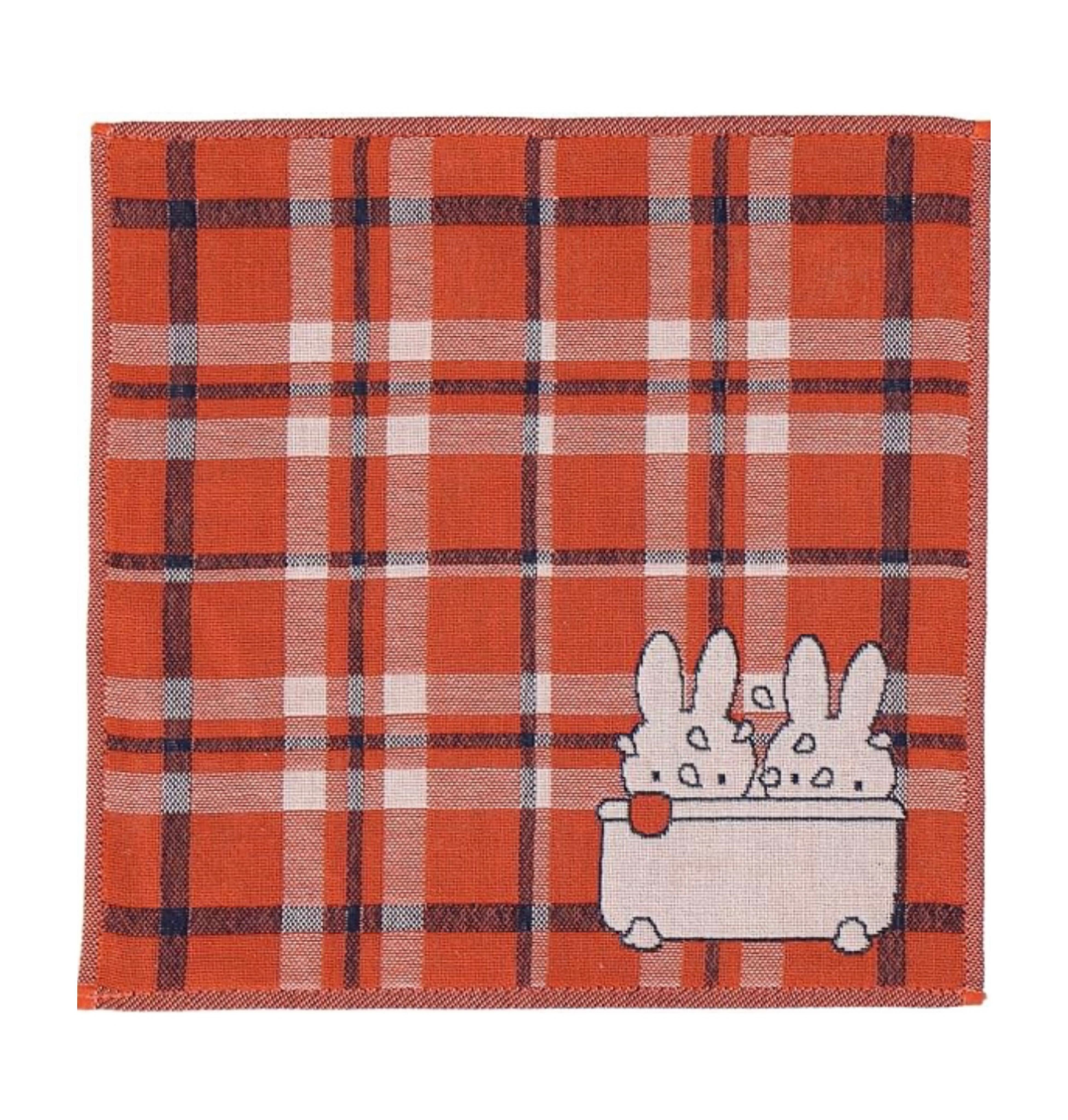 【HT0058】ミッフィーチェック柄ハンドタオル D ※8/6~8/13順次発送予定