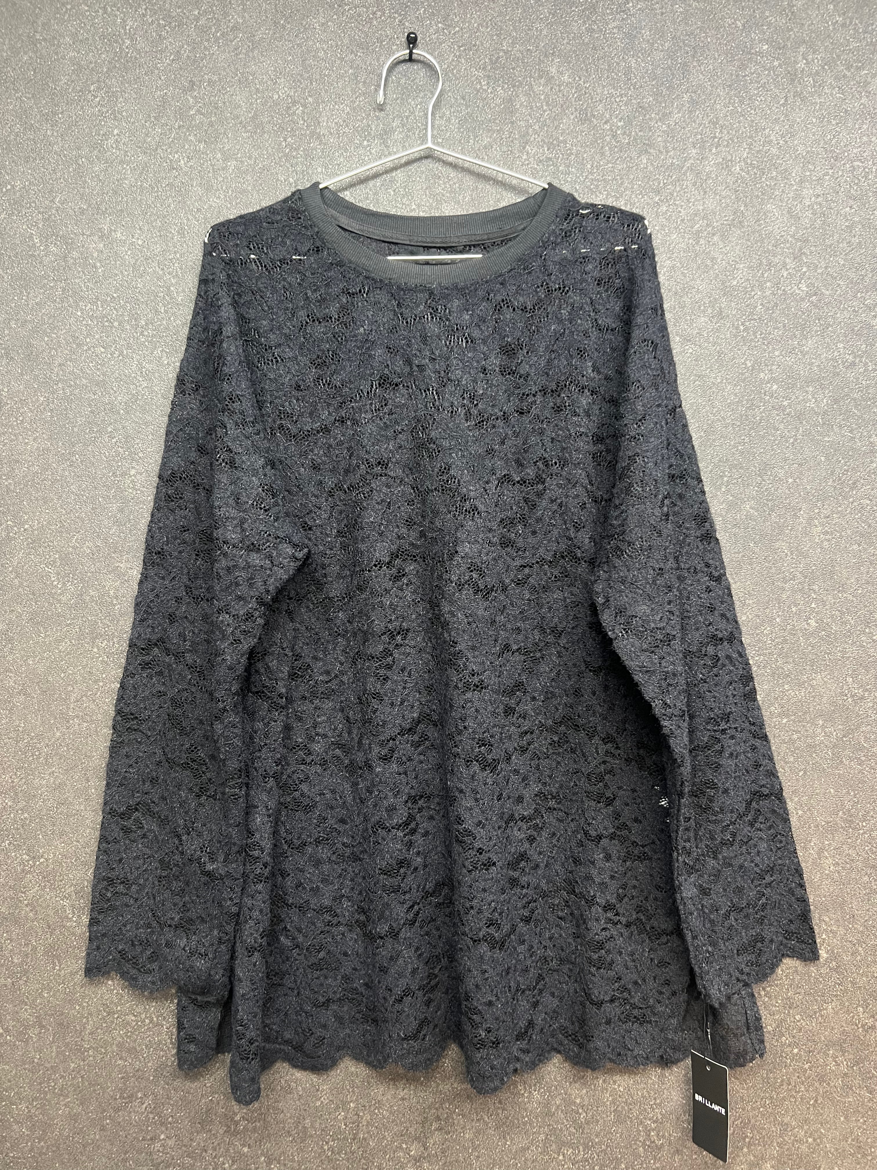 総レースカットソー ブラック ※1/20迄に順次発送予定