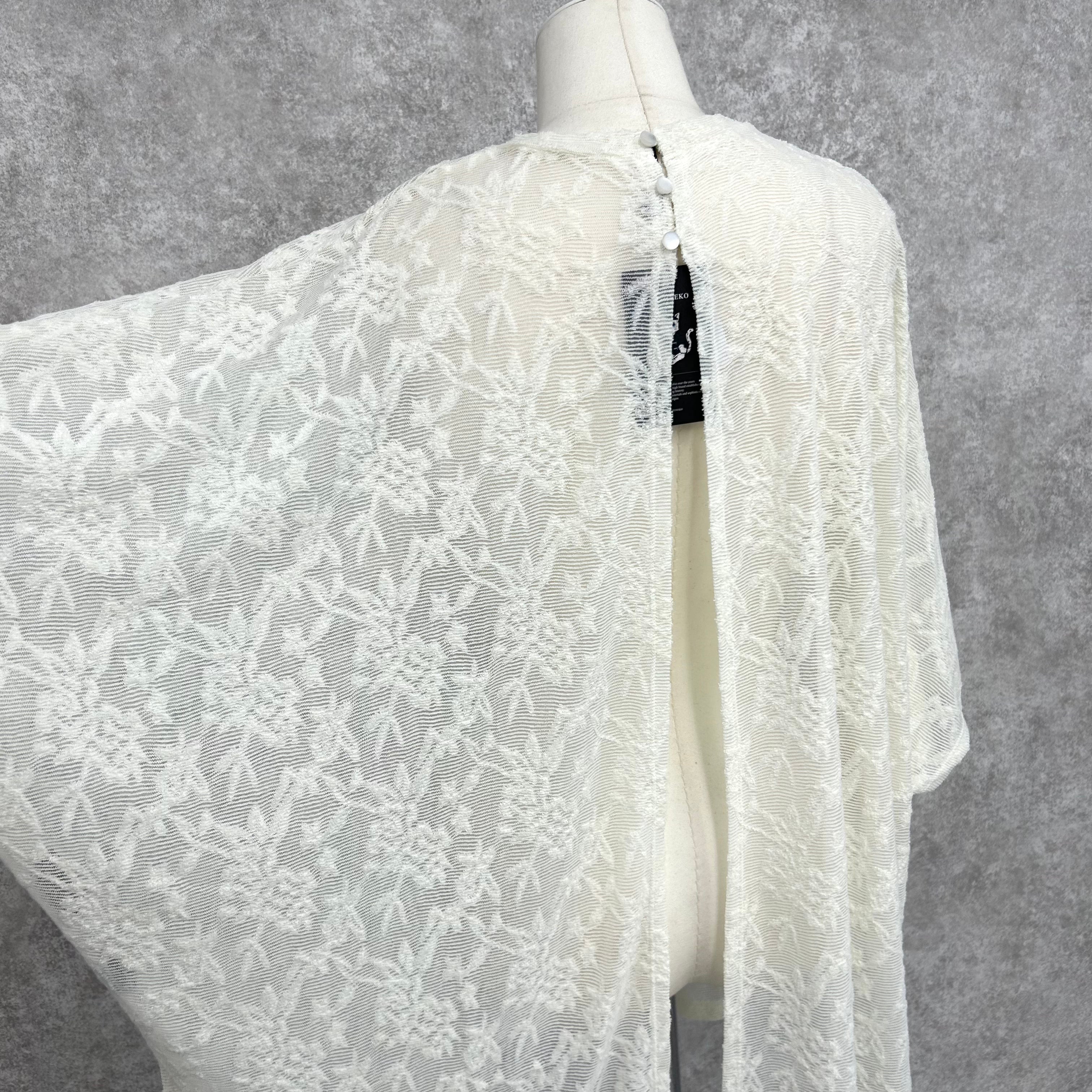 総レースバックオープントップス -アイボリー ※10/7迄に順次発送予定