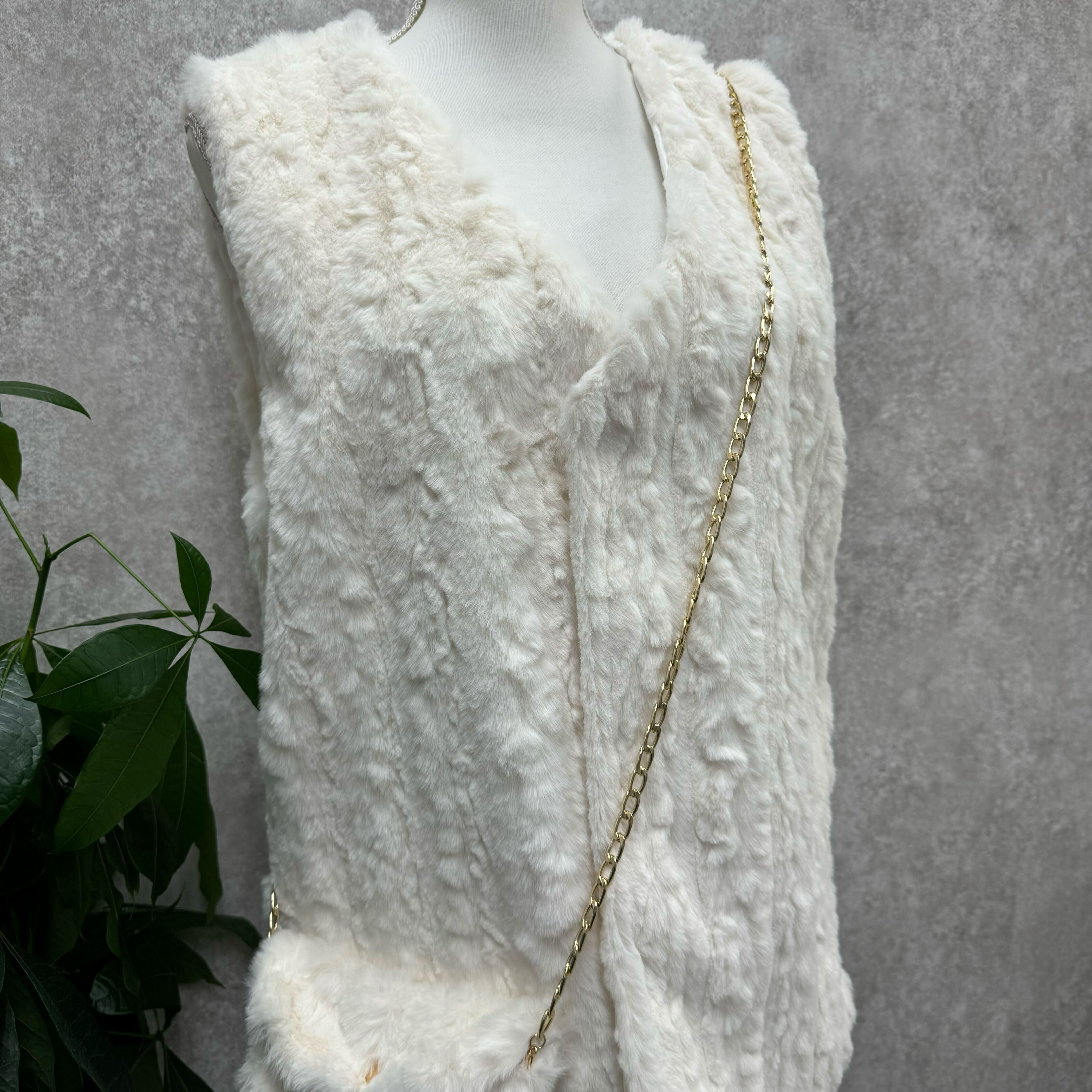 ファーベスト・チェーンバッグセット ホワイト ※10/21迄に順次発送予定