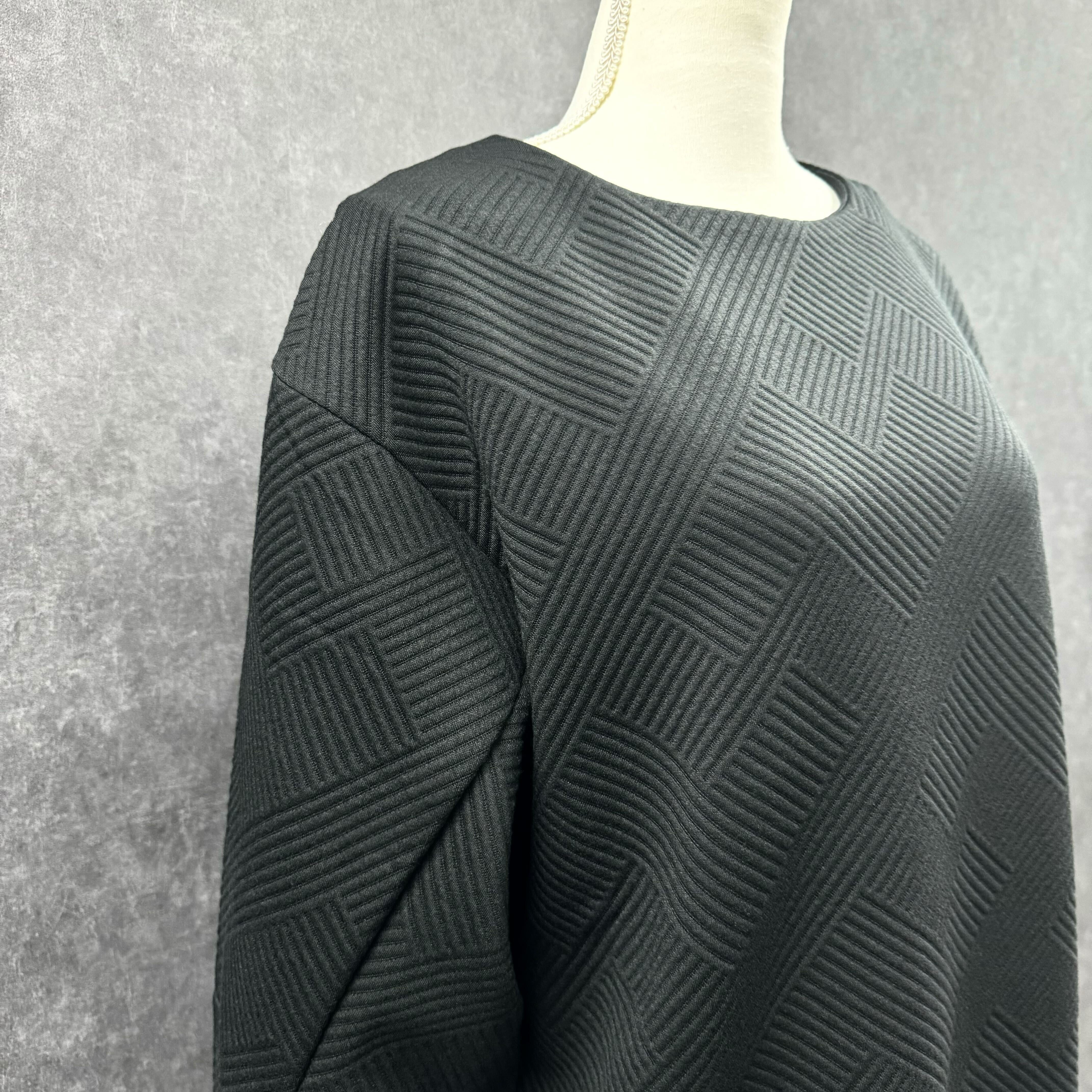 ジャガードリラックスプルオーバー ブラック※10/21迄に順次発送予定