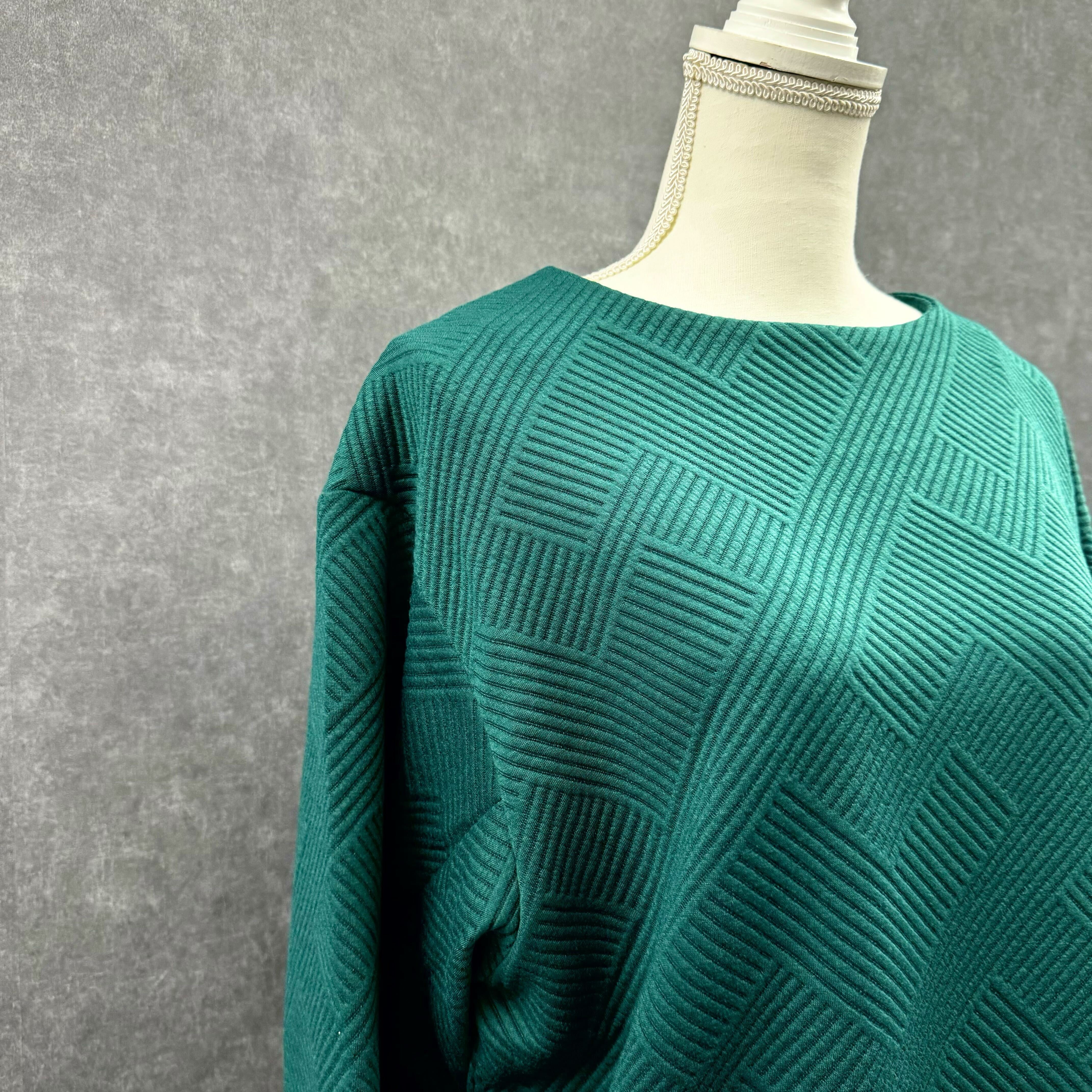 ジャガードリラックスプルオーバー グリーン※10/21迄に順次発送予定