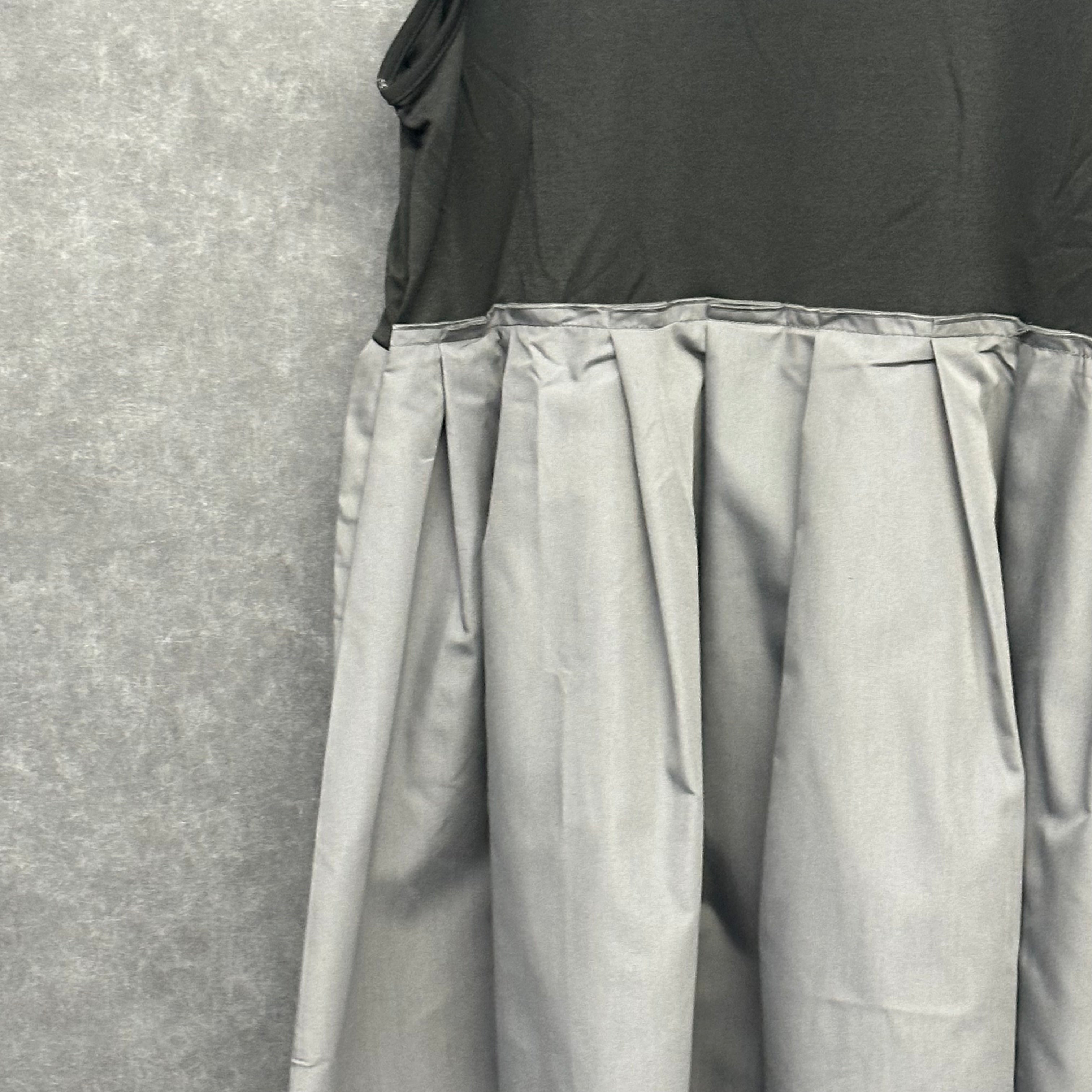 異素材ノースリーブワンピース グレー ※11/5迄に順次発送予定