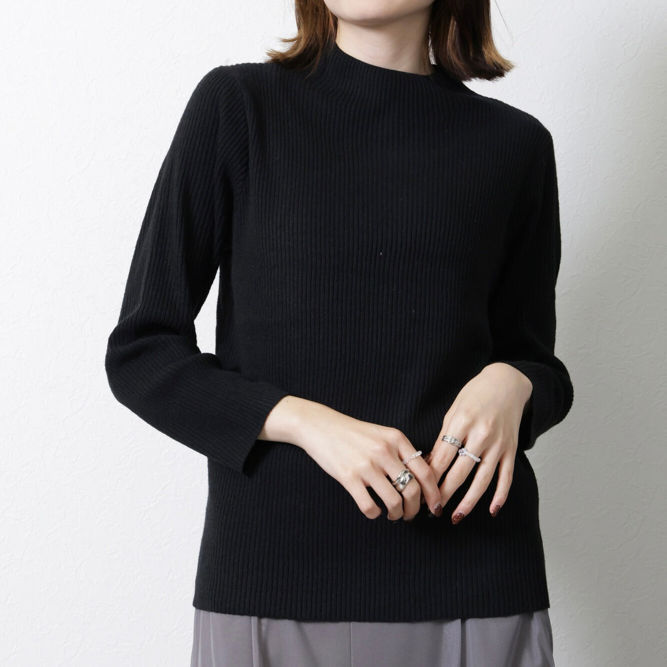 スエードベスト+ニットアンサンブル ベージュ ※11/25迄に順次発送予定