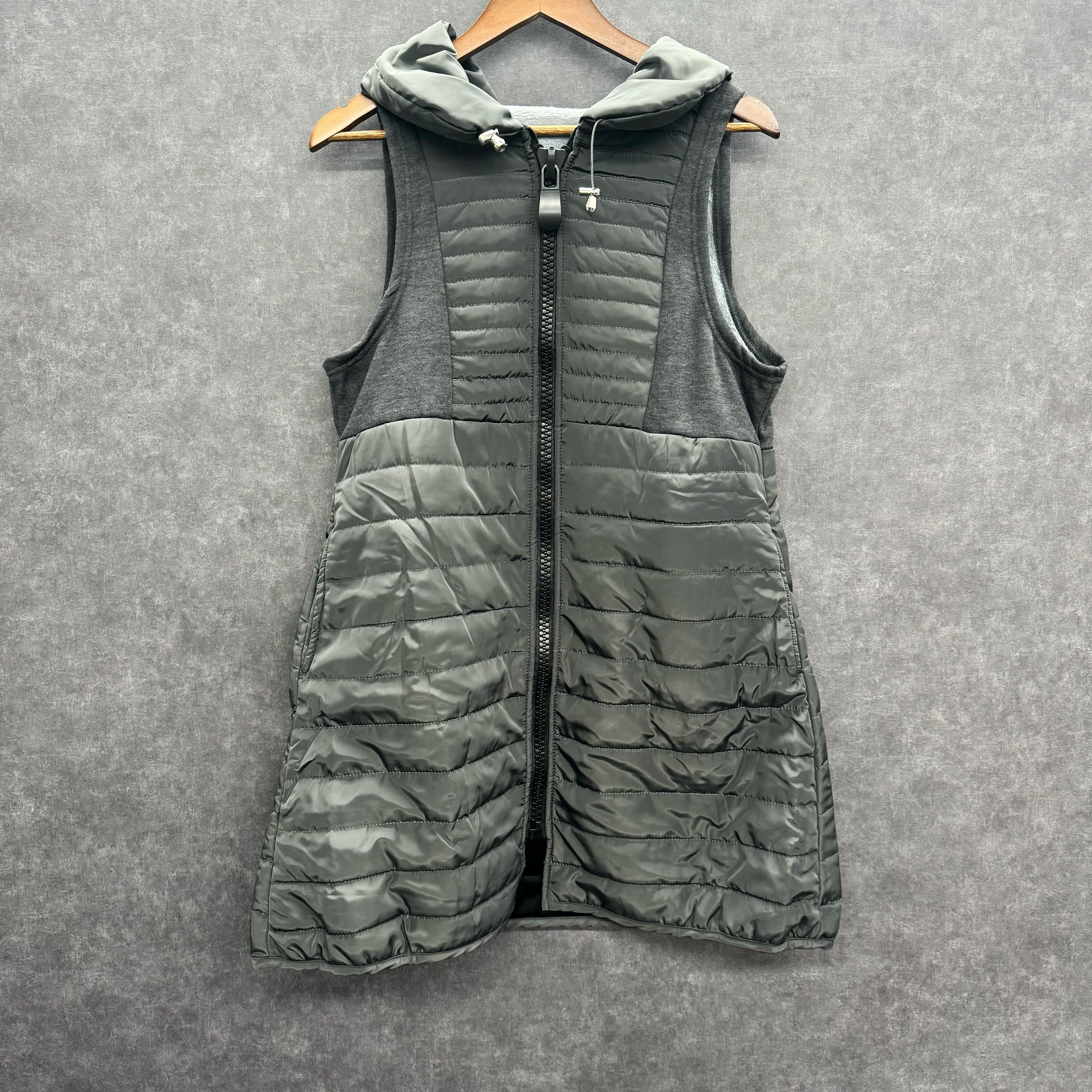 ★キルティング襟デザインベスト グレー※11/11迄に順次発送予定