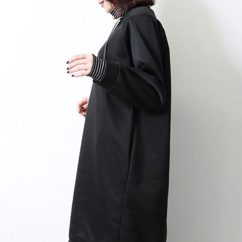 重ね着風チュニック ブラック ※12/2迄に順次発送予定