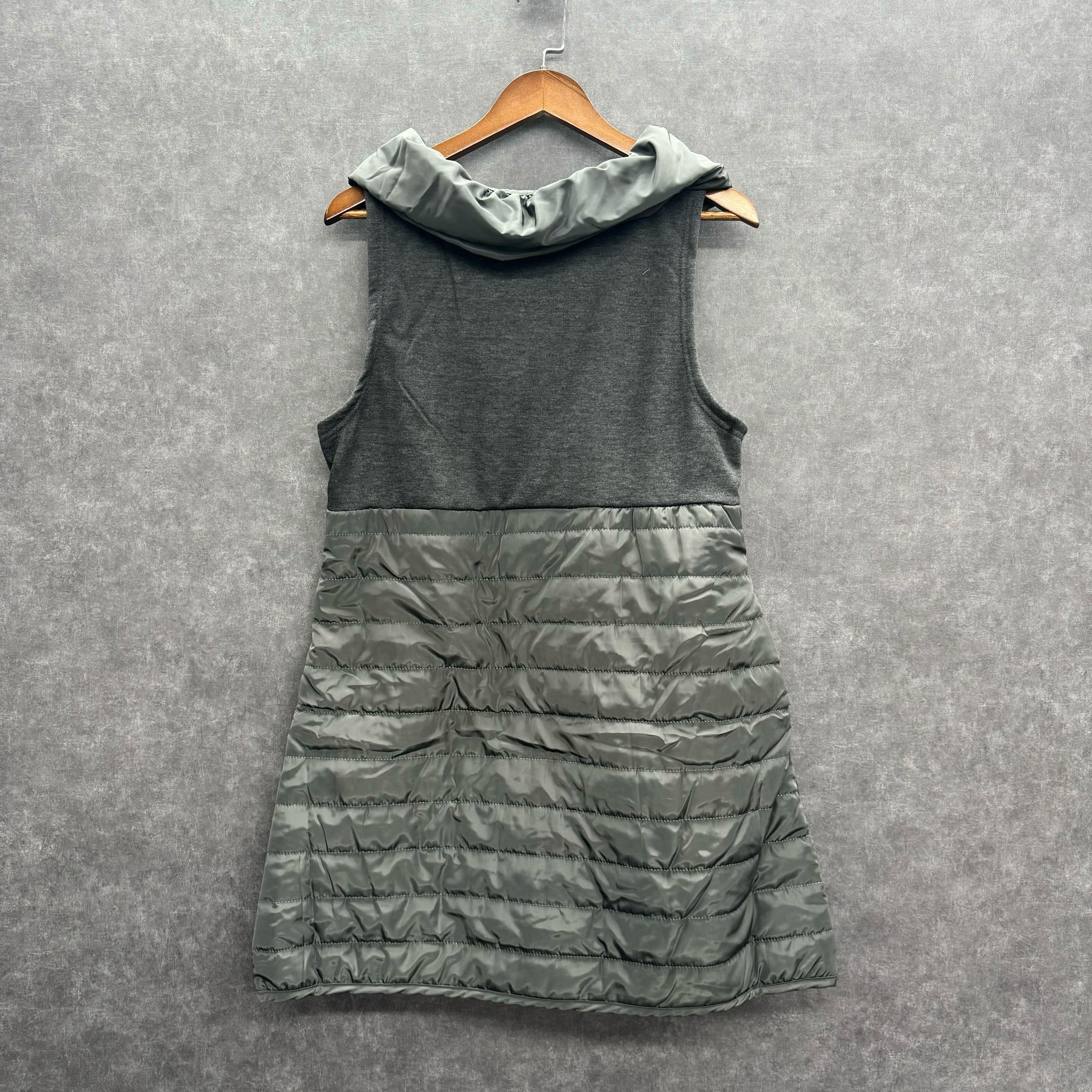 ★キルティング襟デザインベスト グレー※11/11迄に順次発送予定