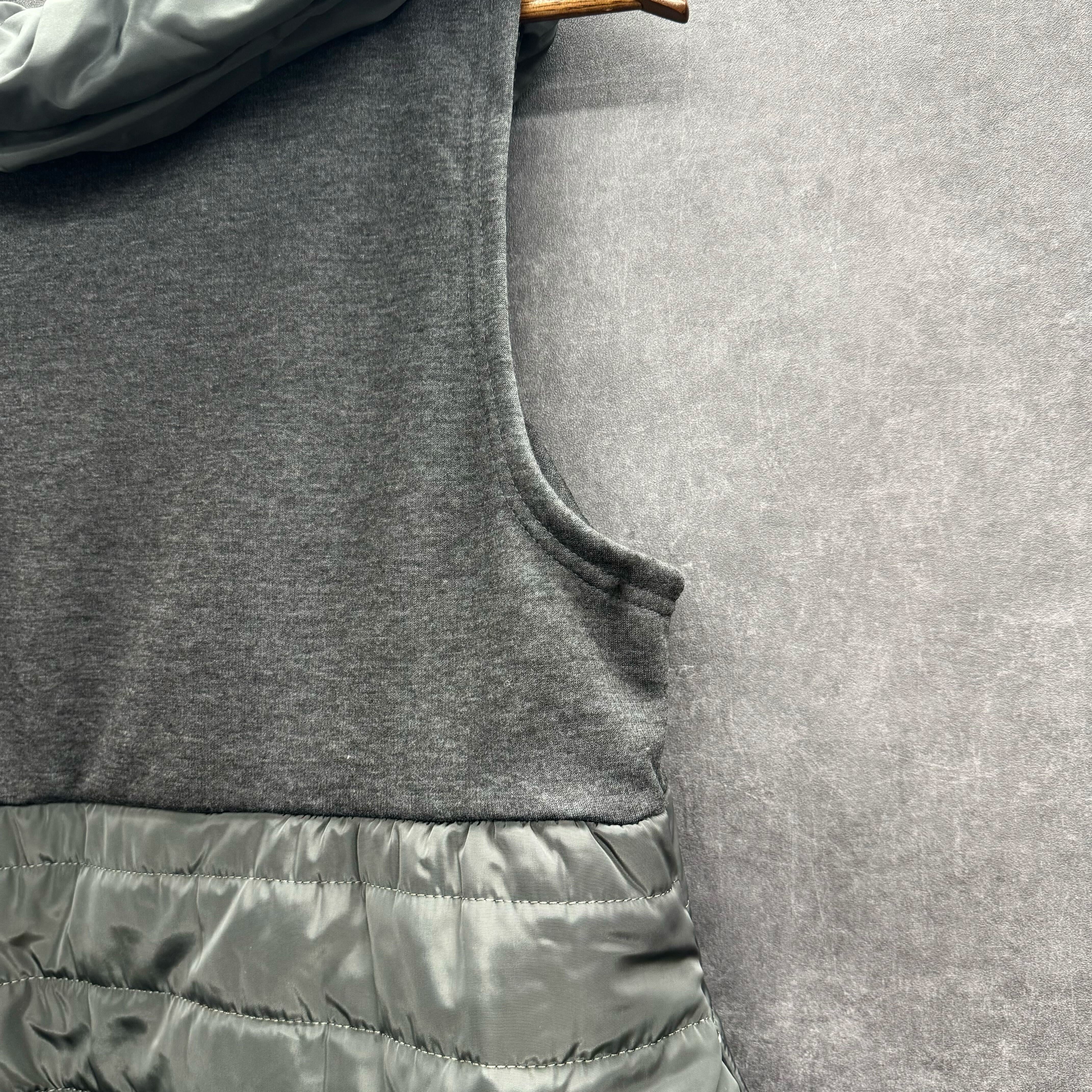 ★キルティング襟デザインベスト グレー※11/11迄に順次発送予定