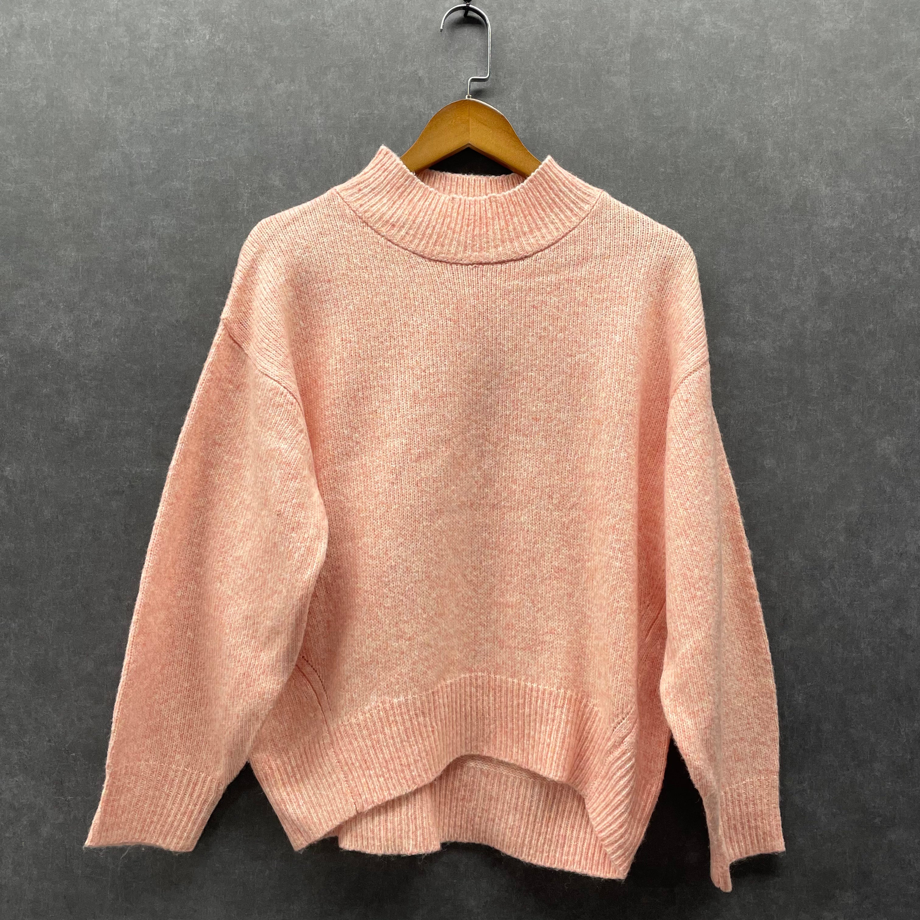 長袖ニット ピンク ※12/9迄に順次発送予定