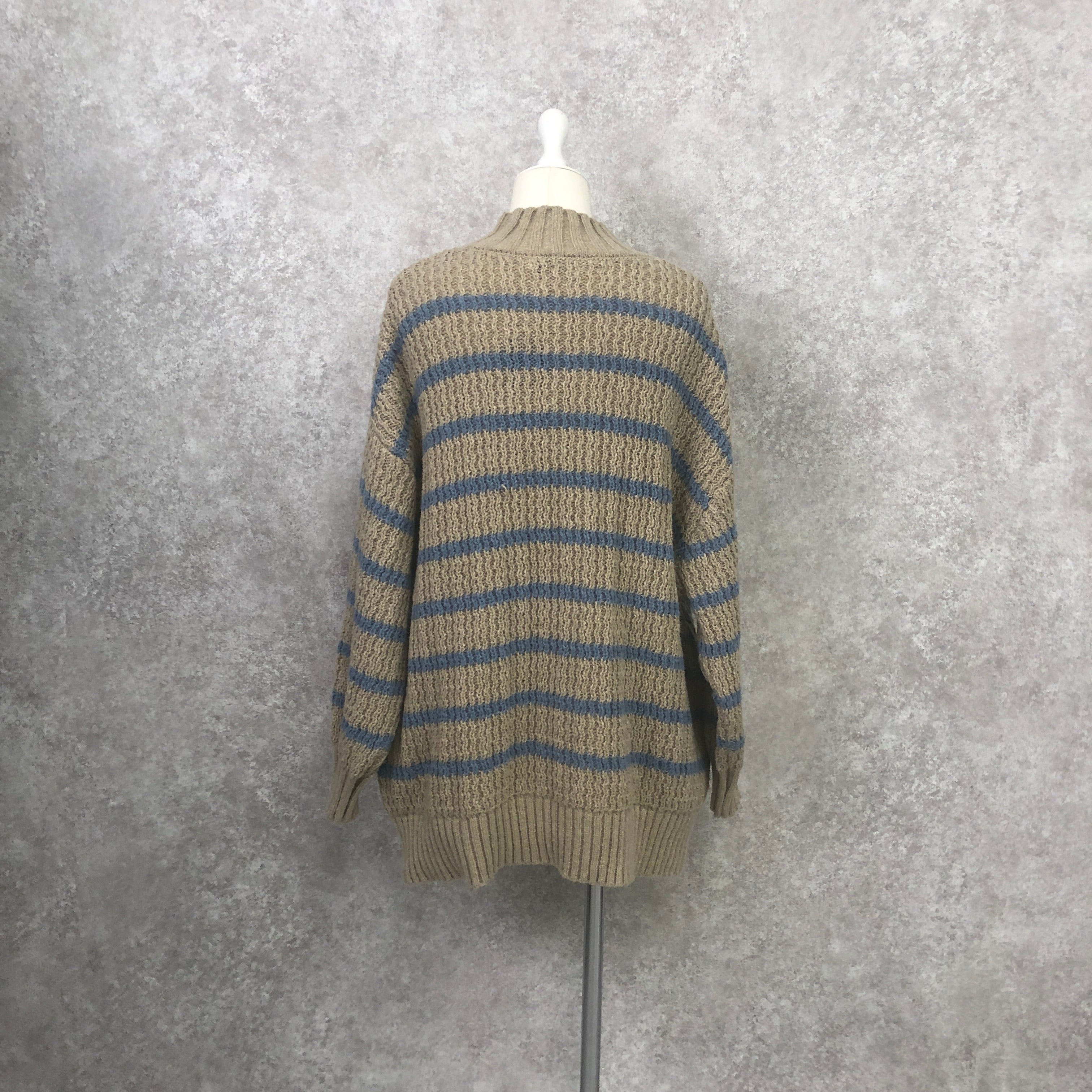 ボーダーニット ベージュ ※10/15迄に順次発送予定