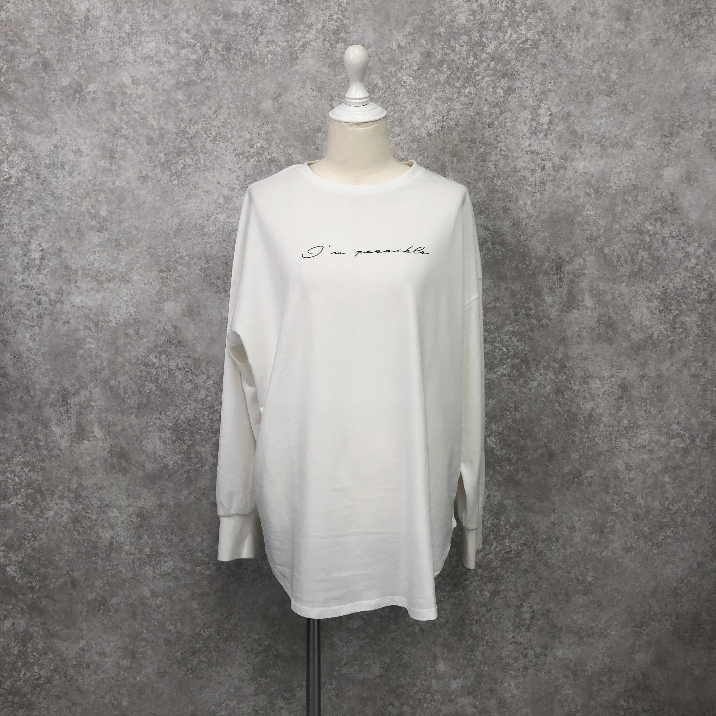 ロングTシャツ ホワイト ※10/15迄に順次発送予定