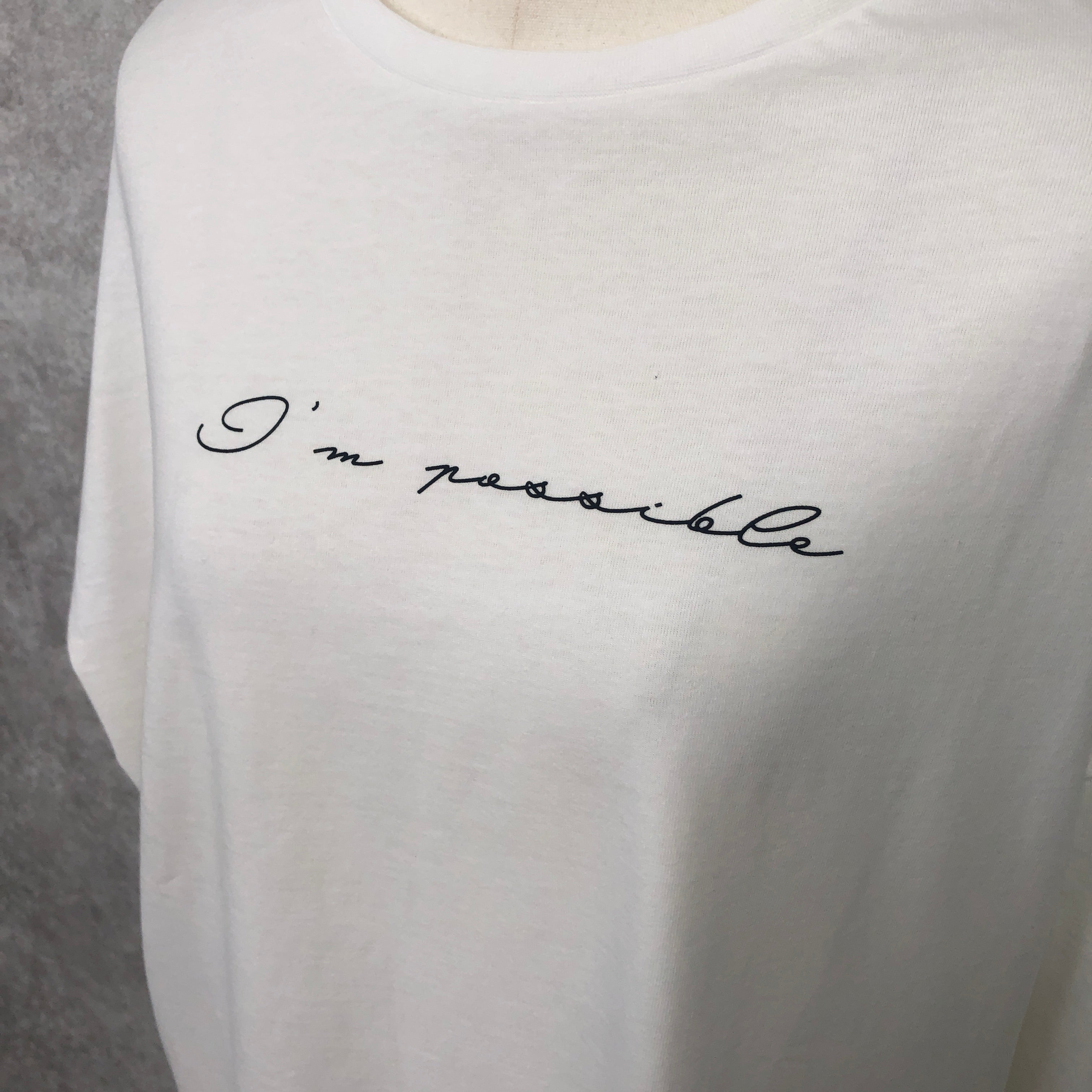 ロングTシャツ ホワイト ※10/15迄に順次発送予定