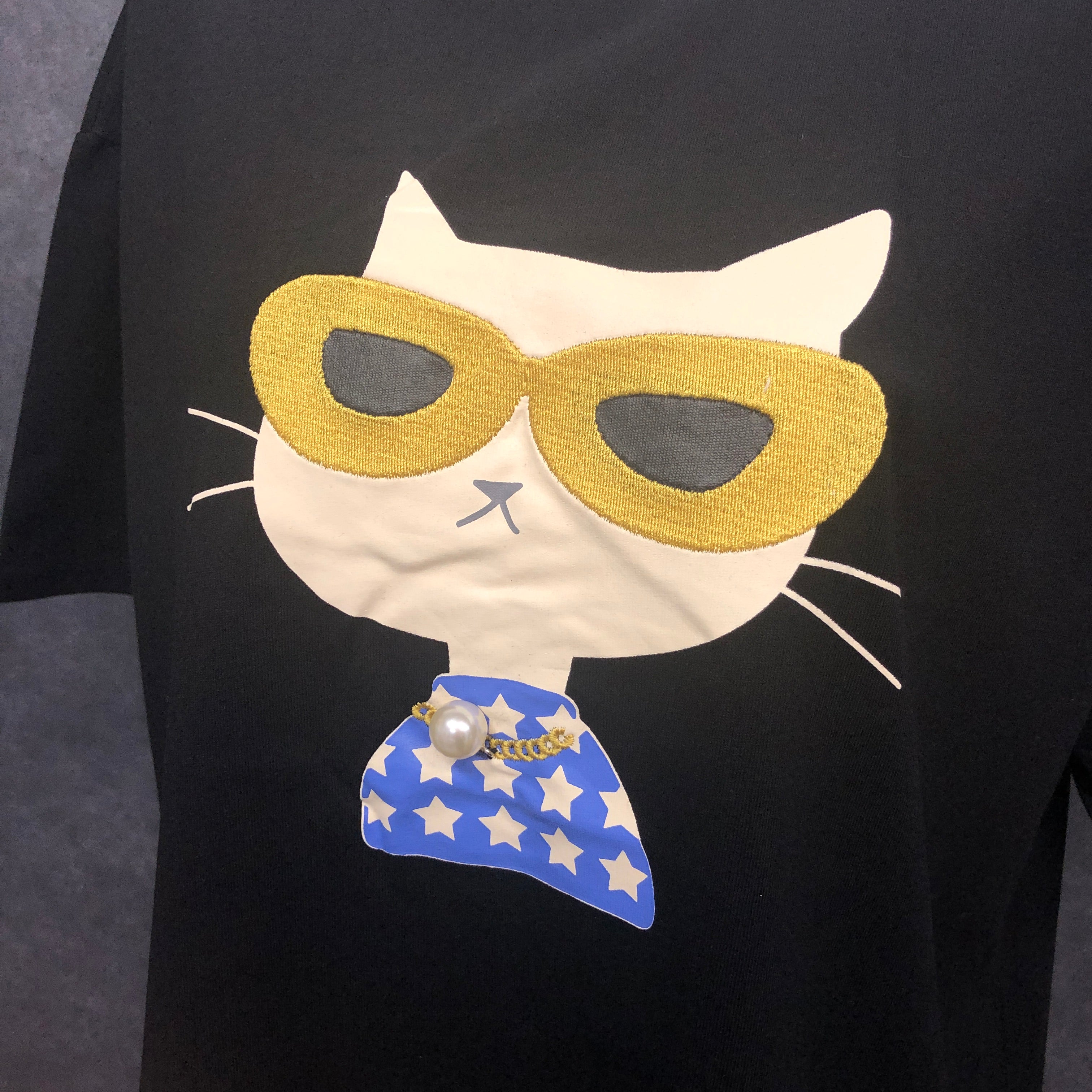 黒猫 Tシャツ ブラック ※10/21迄に順次発送予