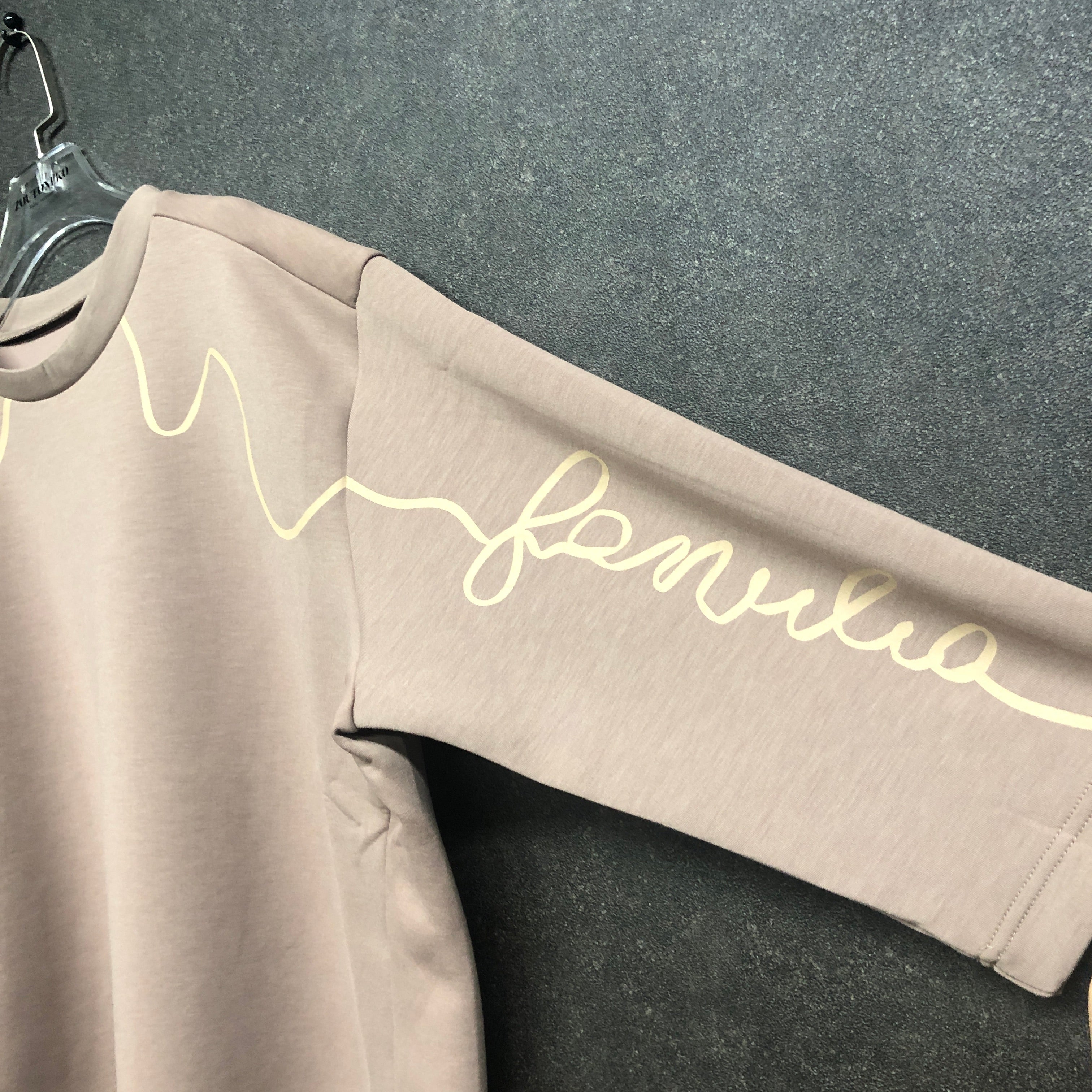 ボンディングトレーナーライン ベージュ ※10/21迄に順次発送予定