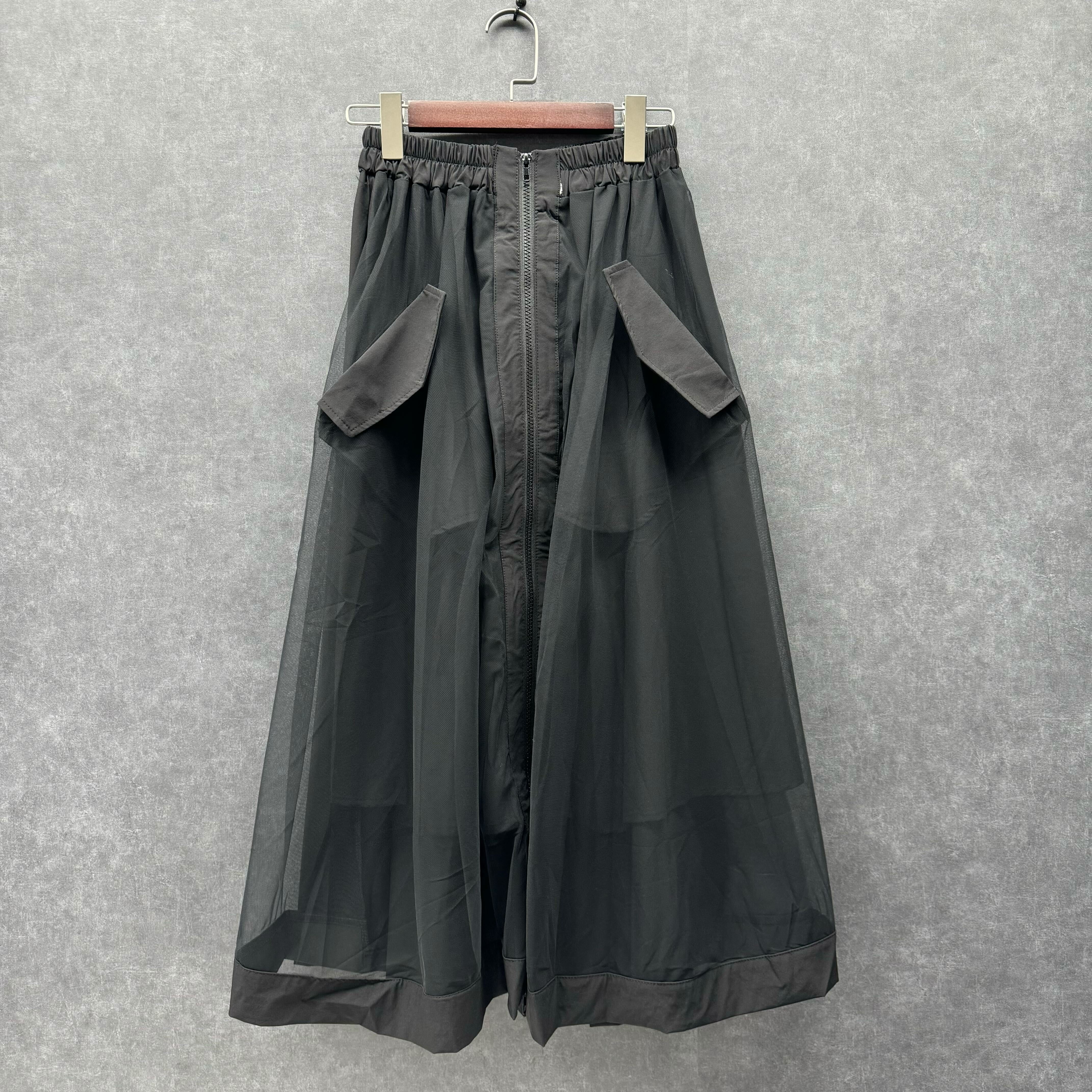 チュールジップスカート ブラック※11/18迄に順次発送予定