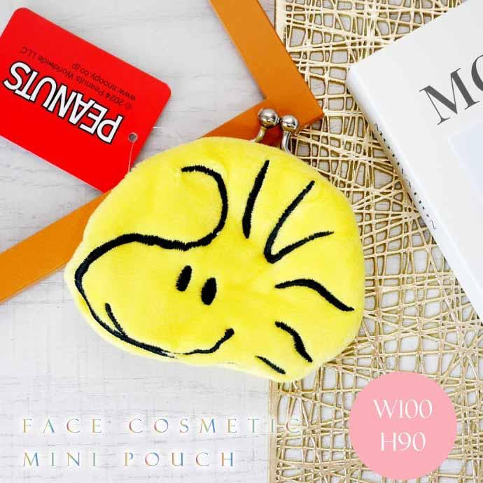 スヌーピーフェイスダイカットがま口 ウッドストック※1/14までに順次発送予定