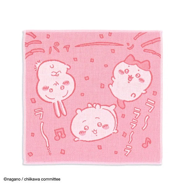 【ちいかわ】ガーゼ3重織タオル ピンクふわふわ ※8/6~8/13順次発送予定