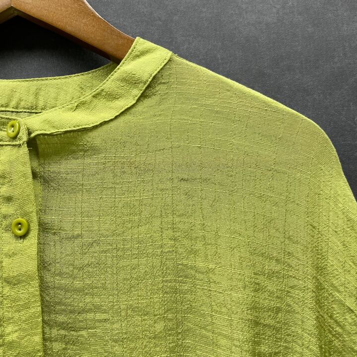 ロングカラーシャツ グリーン※4/8迄に順次発送予定