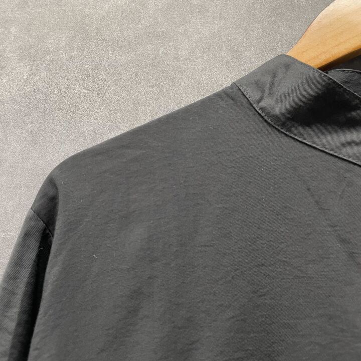 スタンドネックロングブラウス ブラック※4/1迄に順次発送予定