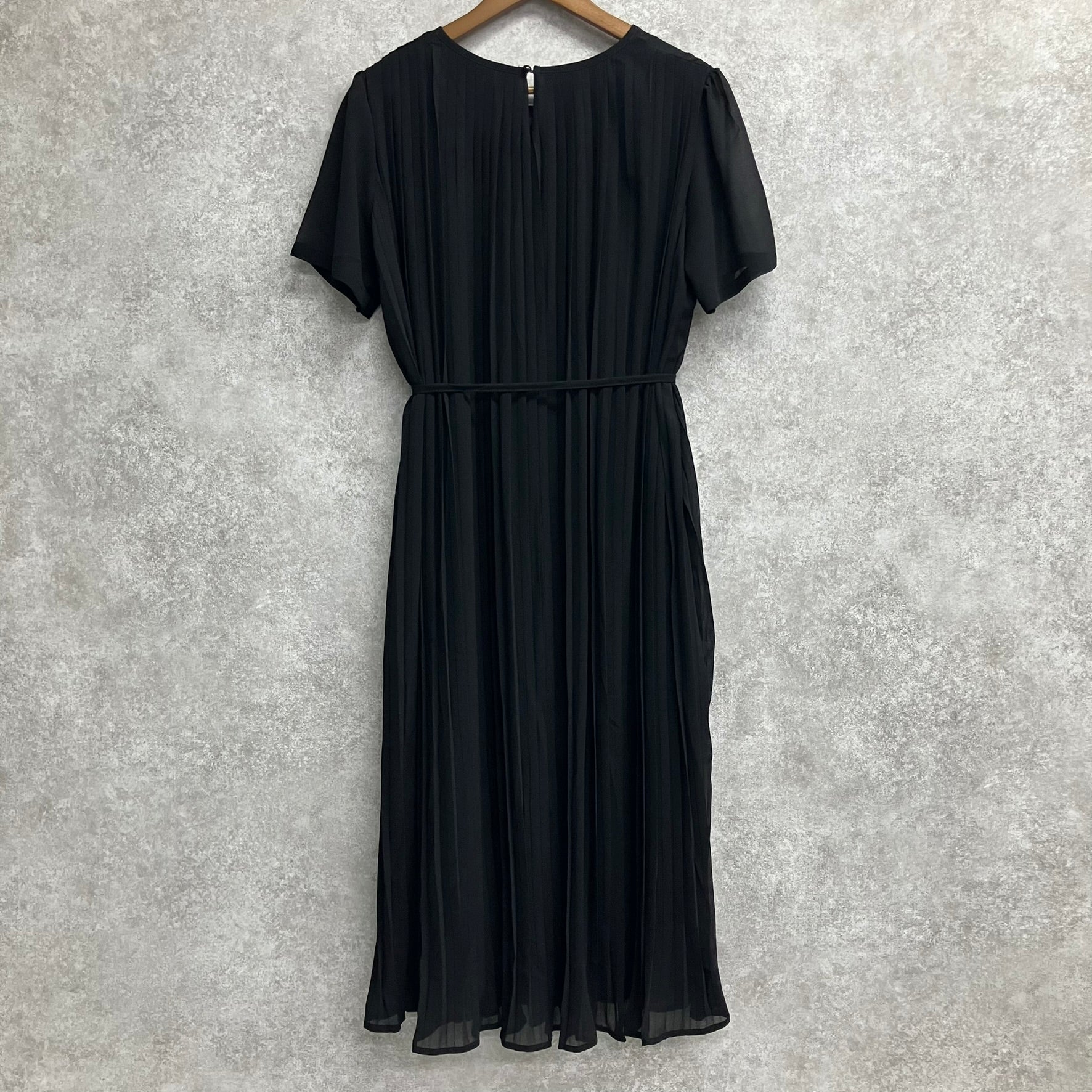 プリーツシフォンワンピース ブラック※7/23～29迄に順次発送予定