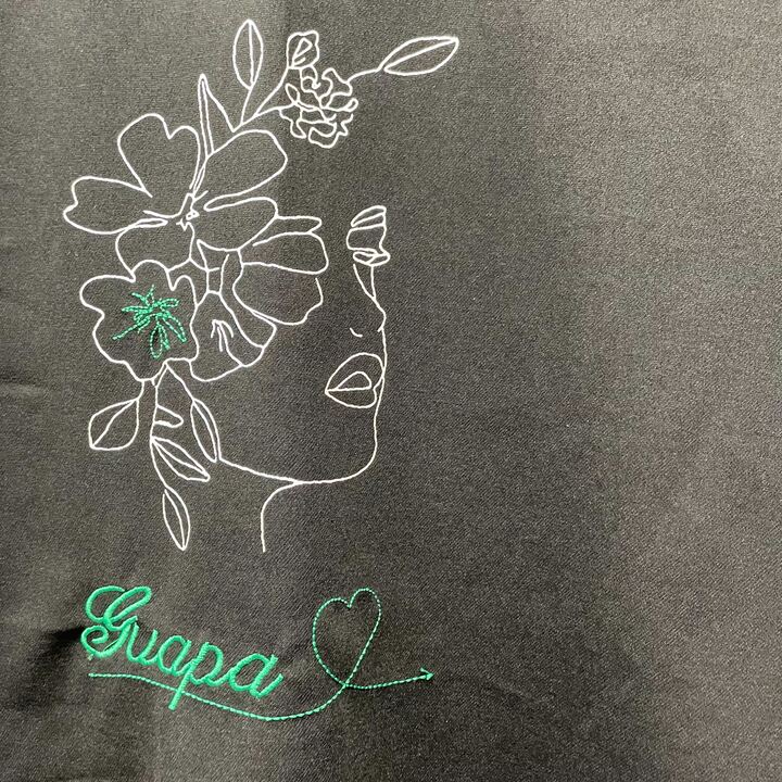 刺繍入りロンT ブラック※4/9～15迄に順次発送予定