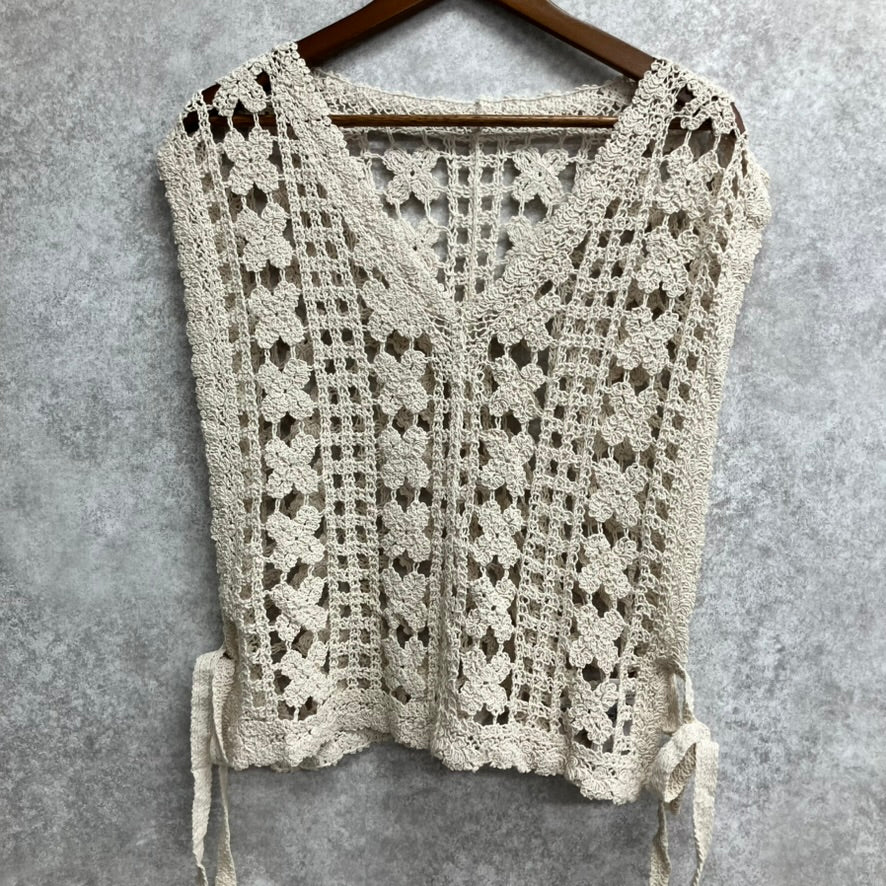 かぎ編みベスト キナリ※8/6～12迄に順次発送予定