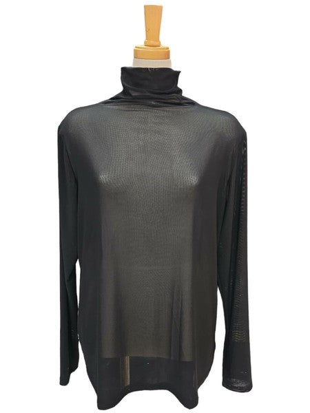 メッシュロングTシャツ　ブラック　　※11/18迄に順次発送予定