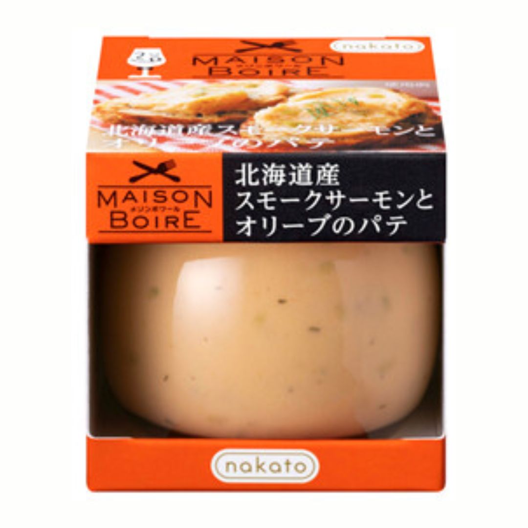 【メゾンボワール】北海道産スモークサーモンとオリーブのパテ(95g）※7/23～29迄に順次発送予定
