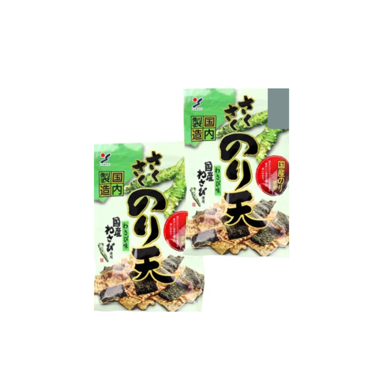 さくさくのり天　わさび味　70g　2個セット　※7/23~29順次発送予定