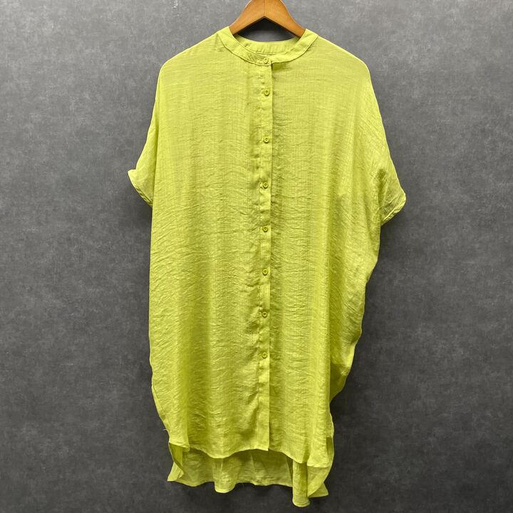 ロングカラーシャツ グリーン※4/8迄に順次発送予定