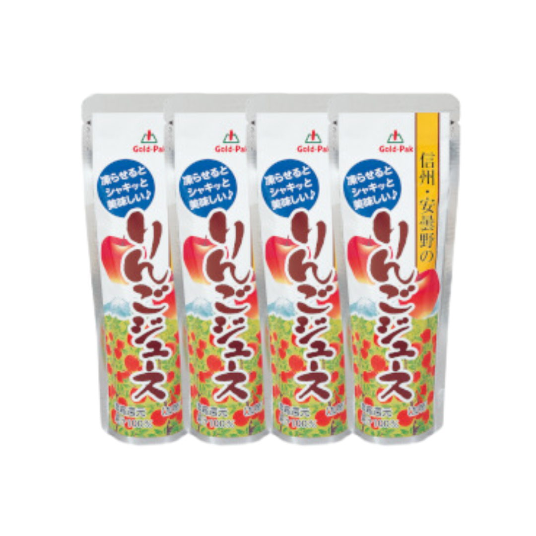【ゴールドパック】信州のりんごジュース 4本セット ※6/11~13順次発送予定