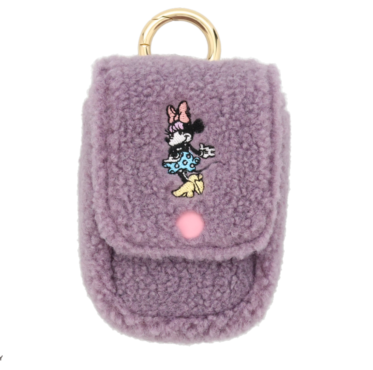 ディズニー カラビナ付きミニポーチ パープル　  ※9/9～15迄に順次発送予定
