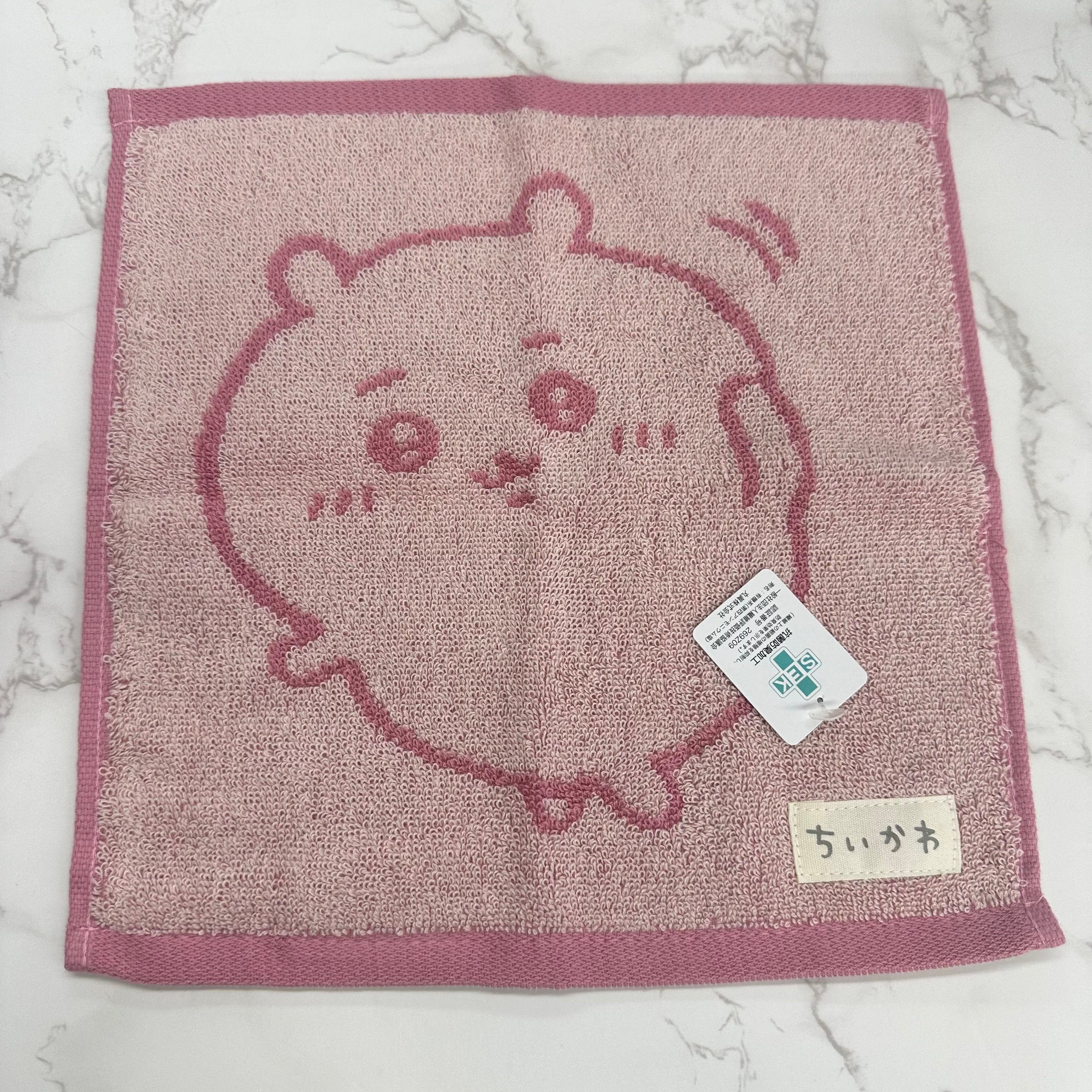 ちいかわ　ハンカチ　ピンク　※8/6~8/13順次発送予定