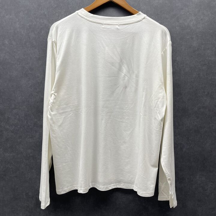 袖スリット横顔ロンT ホワイト※3/11迄に順次発送予定