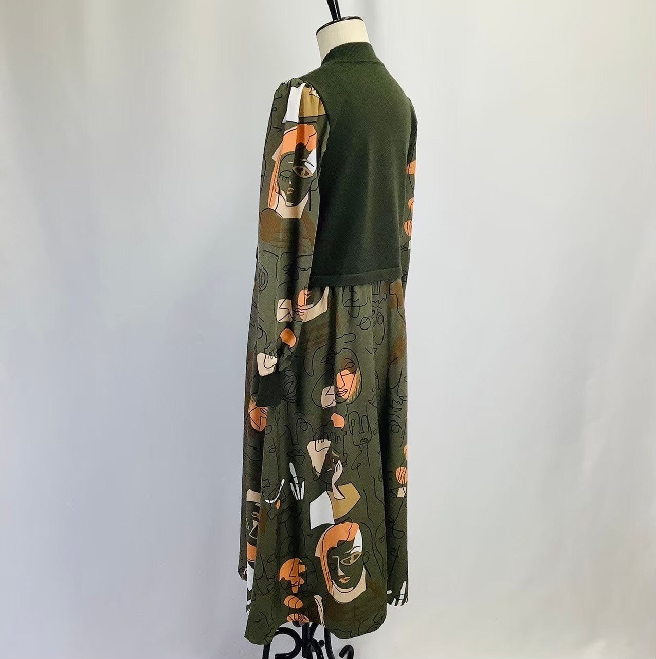 ドッキングワンピース カーキ  ※10/15迄に順次発送予定